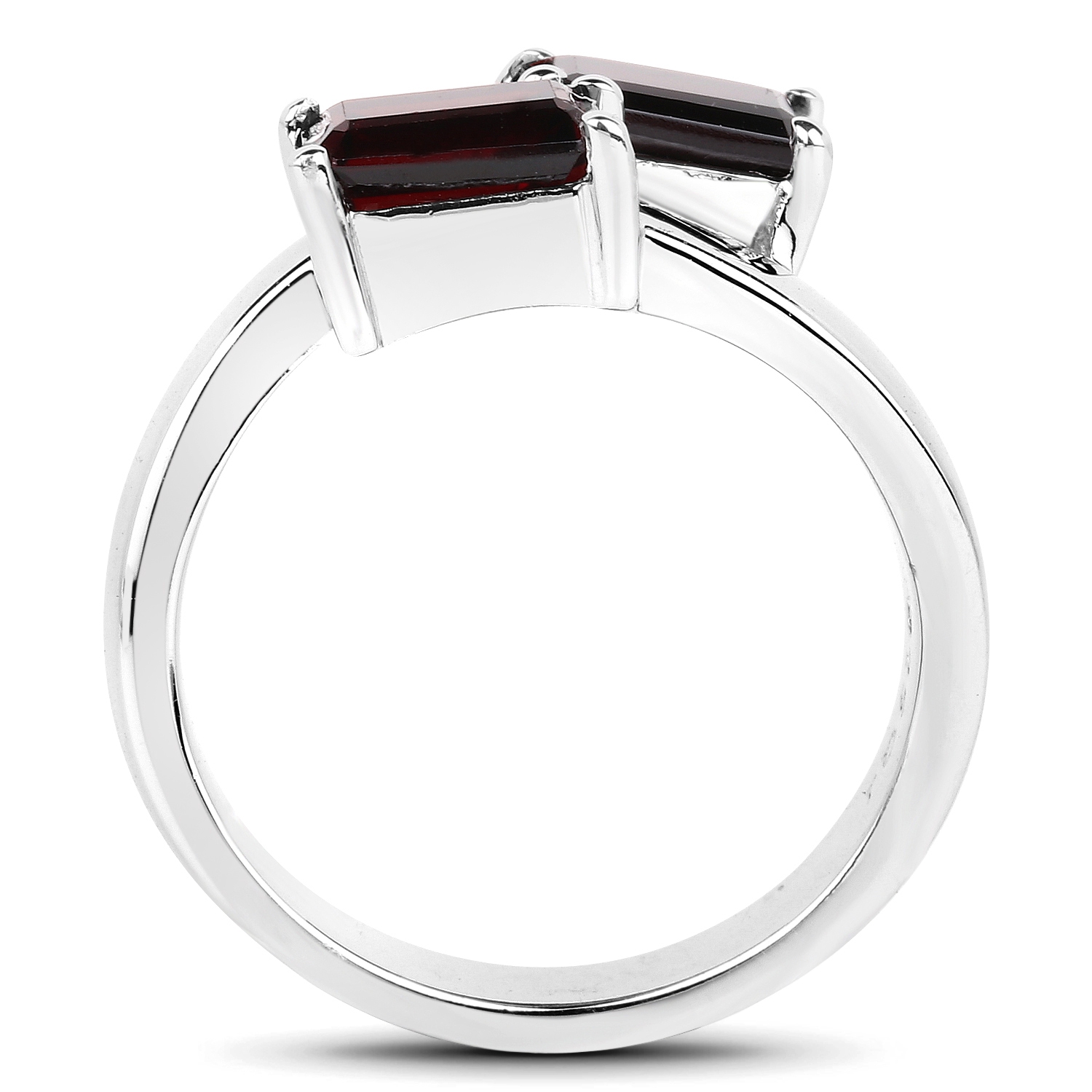 2.40 Carat Genuine Garnet .925 Sterling Silver Ring