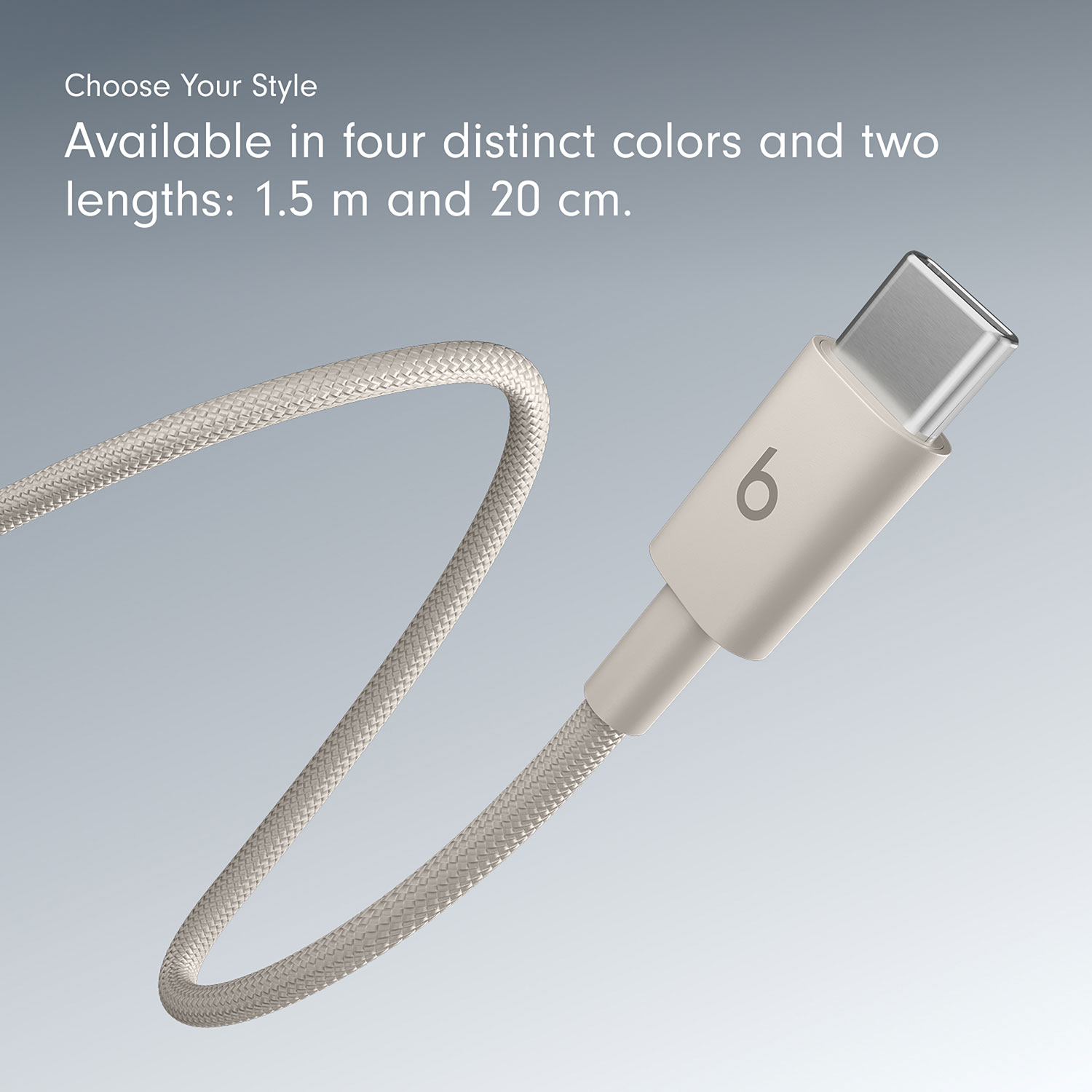 Câble tissé USB-C à USB-C de 1,5 m de Beats By Dr. Dre (MDGD4LL/A) - Gemme éclair