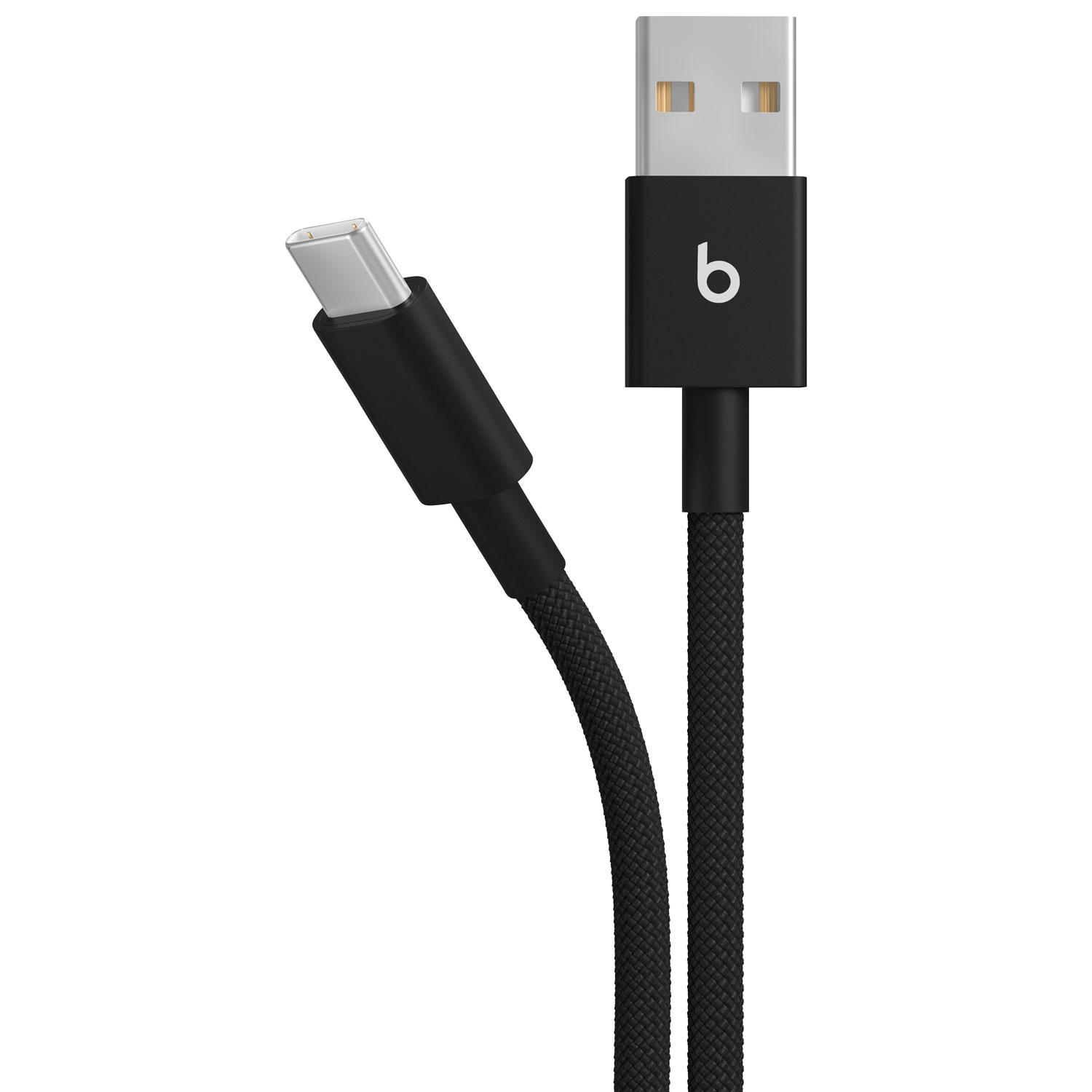 Beats By Dr. Dre 1.5m USB-A to USB-C Woven Cable (MDGG4LL/A) - Bolt Black