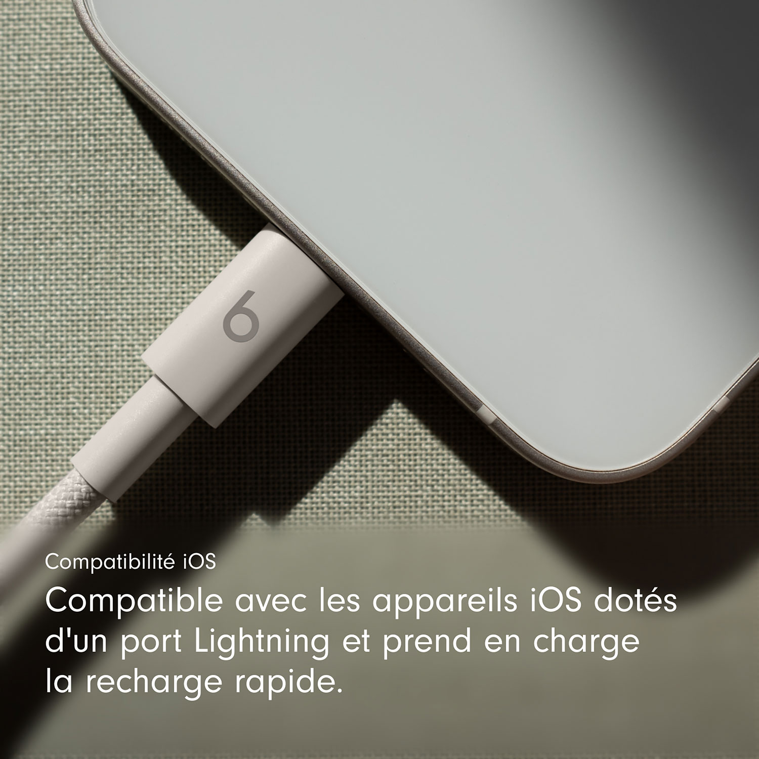 Câble tissé USB-C à Lightning de 1,5 m de Beats By Dr. Dre (MDGL4LL/A) - Gemme éclair