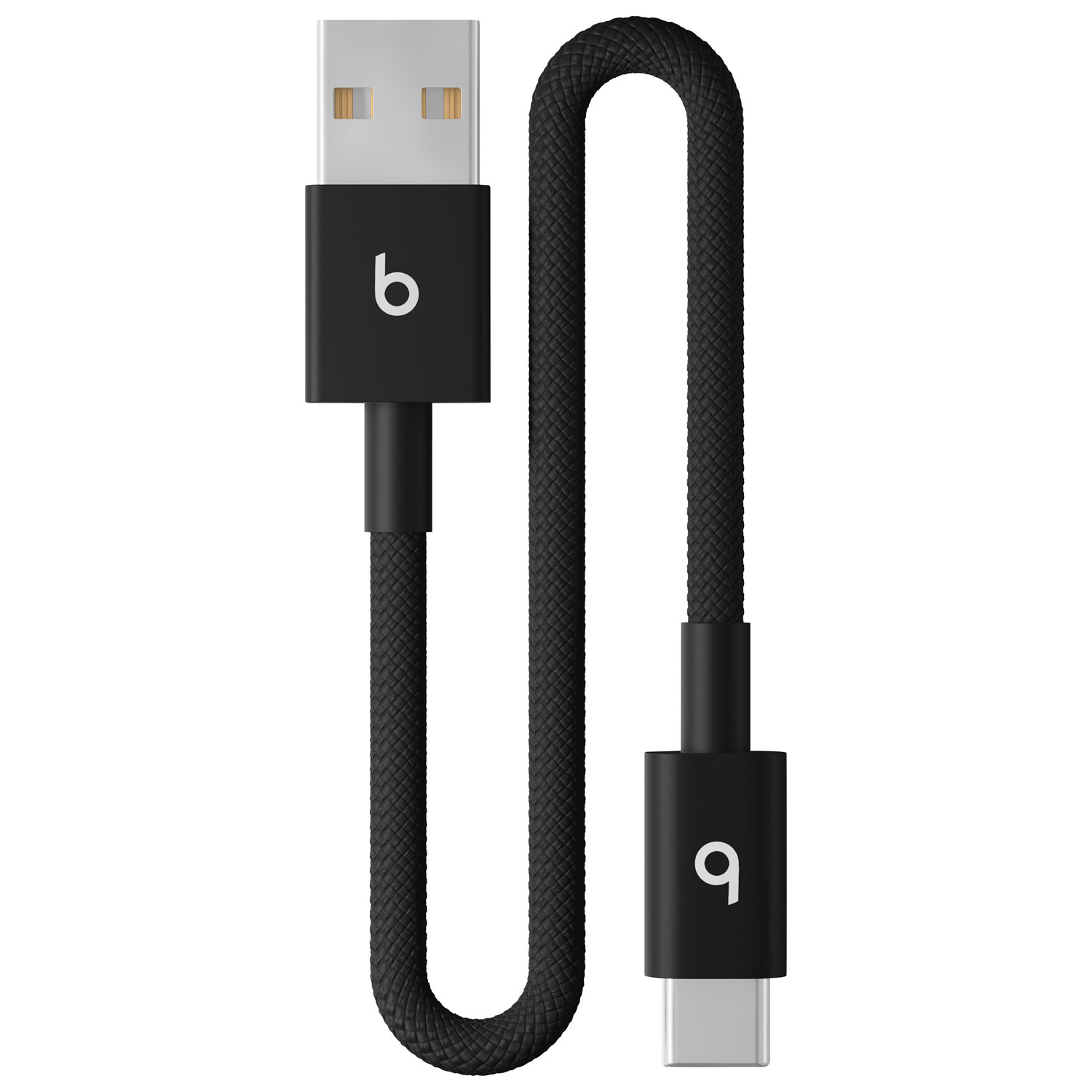 Câble tissé USB-A à USB-C de 0,2 m de Beats By Dr. Dre (MEQL4LL/A) - Noir éclair