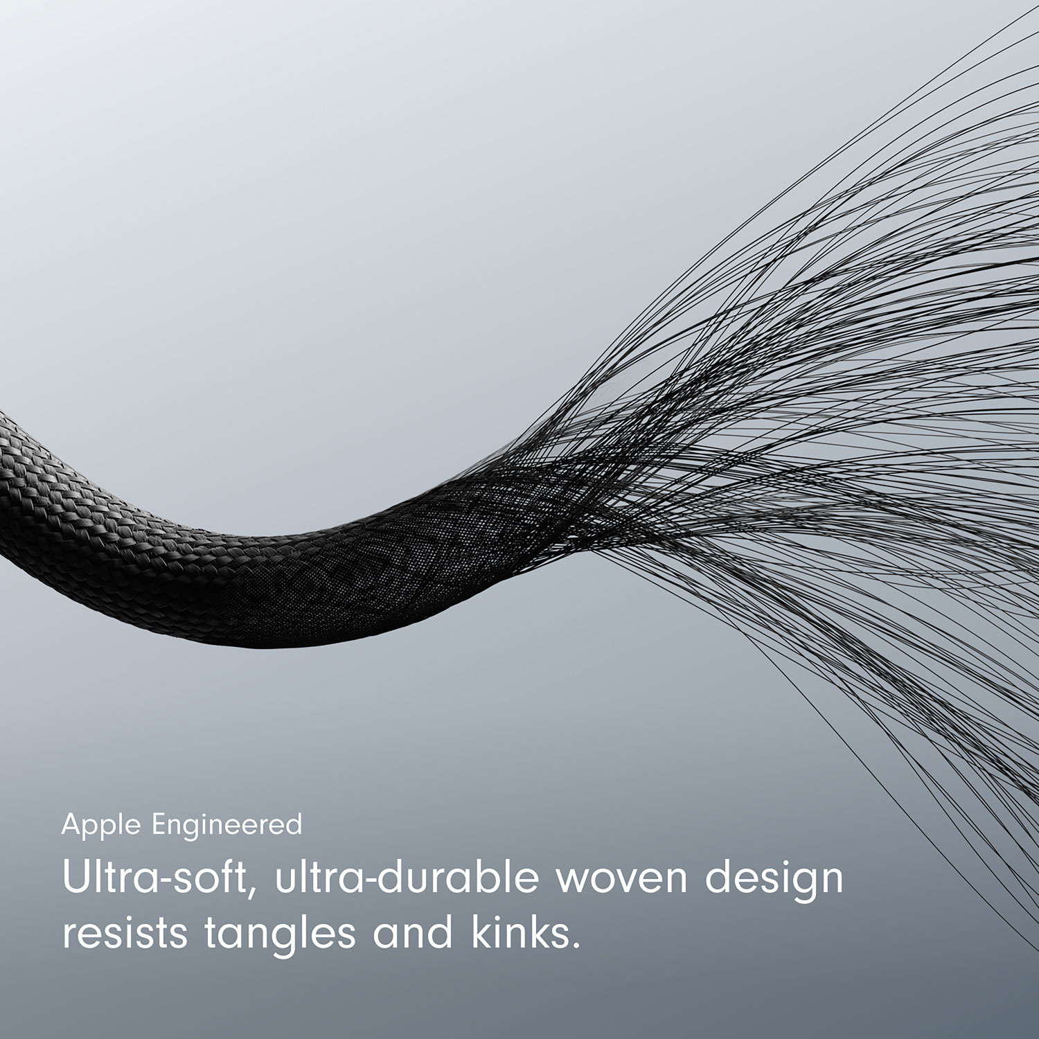 Câble tissé USB-A à USB-C de 0,2 m de Beats By Dr. Dre (MEQL4LL/A) - Noir éclair