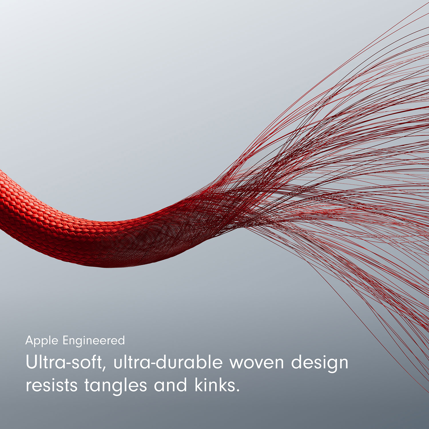 Câble tissé USB-C à Lightning de 1,5 m de Beats By Dr. Dre (MFEH4LL/A) - Rouge vif