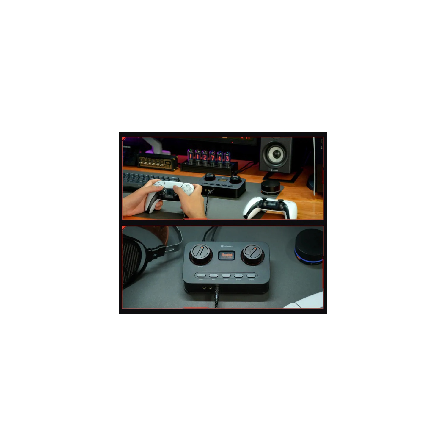 Fosi Audio K7 Gaming HiFi DAC/Headphone Amplifier with Tone Tuning and Balanced Output