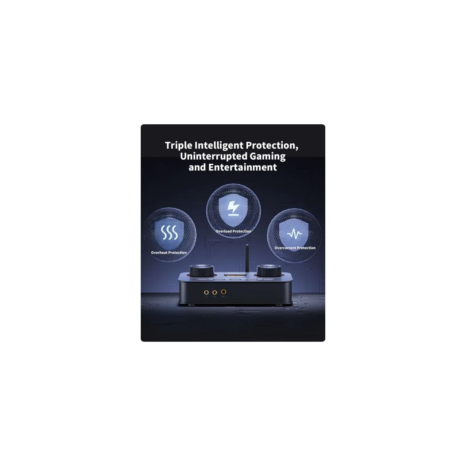 Fosi Audio K7 Gaming HiFi DAC/Headphone Amplifier with Tone Tuning and Balanced Output