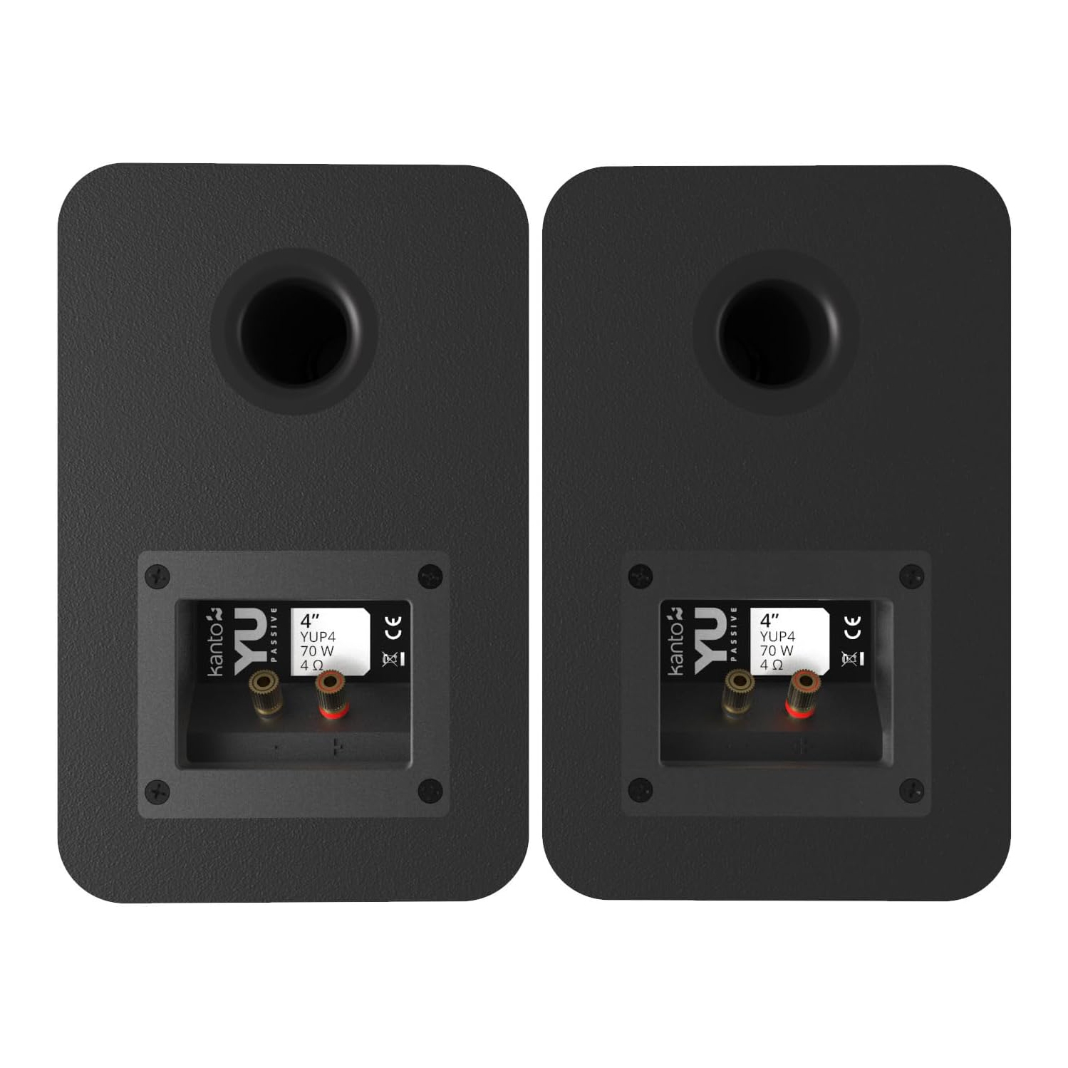 WiiM Amplifier & Kanto YUP4 4” Woofer, 120W Wireless Streaming Bookshelf Speaker System w/ 10 FT OFC 14 Gauge Speaker Wire