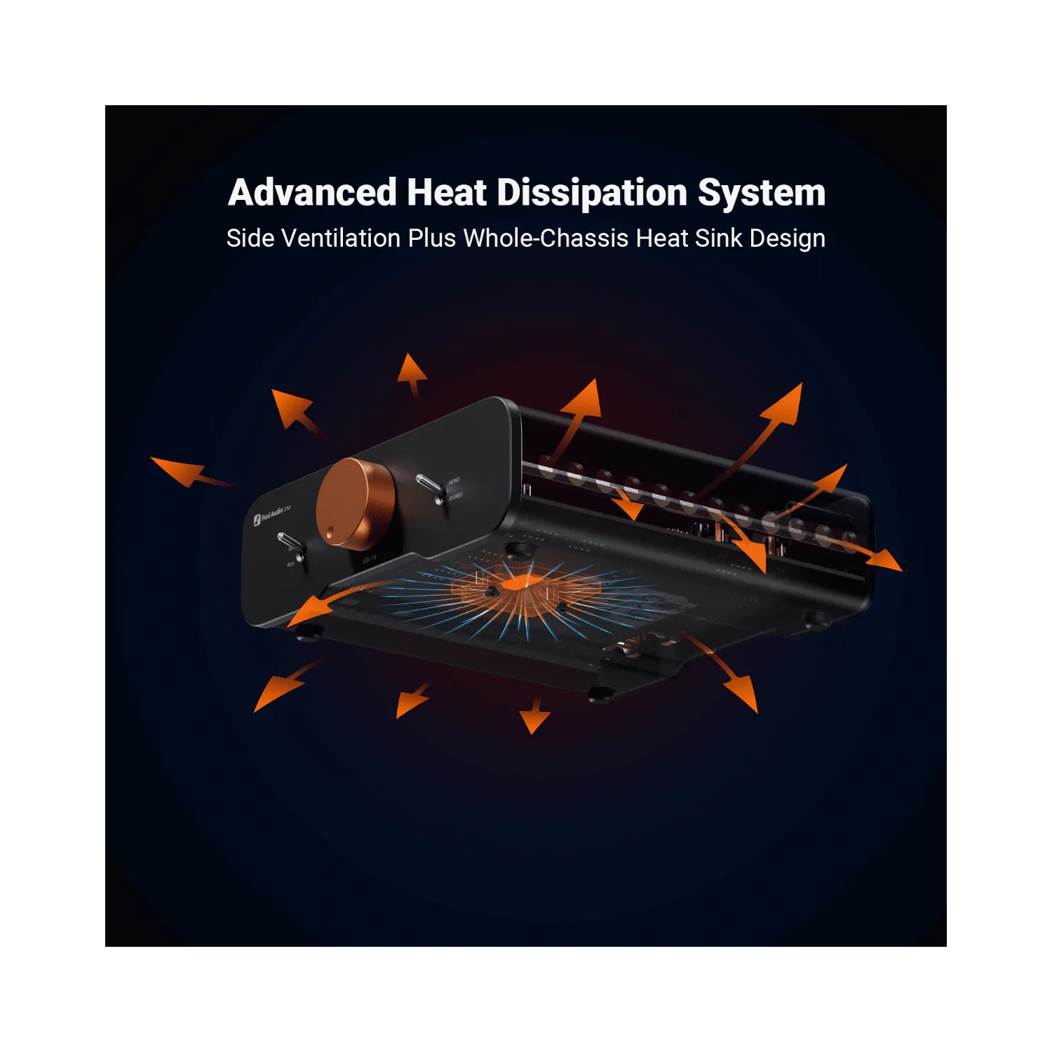 Amplificateur stéréo équilibré 2 canaux audio pour la maison ZA3 de Fosi Audio