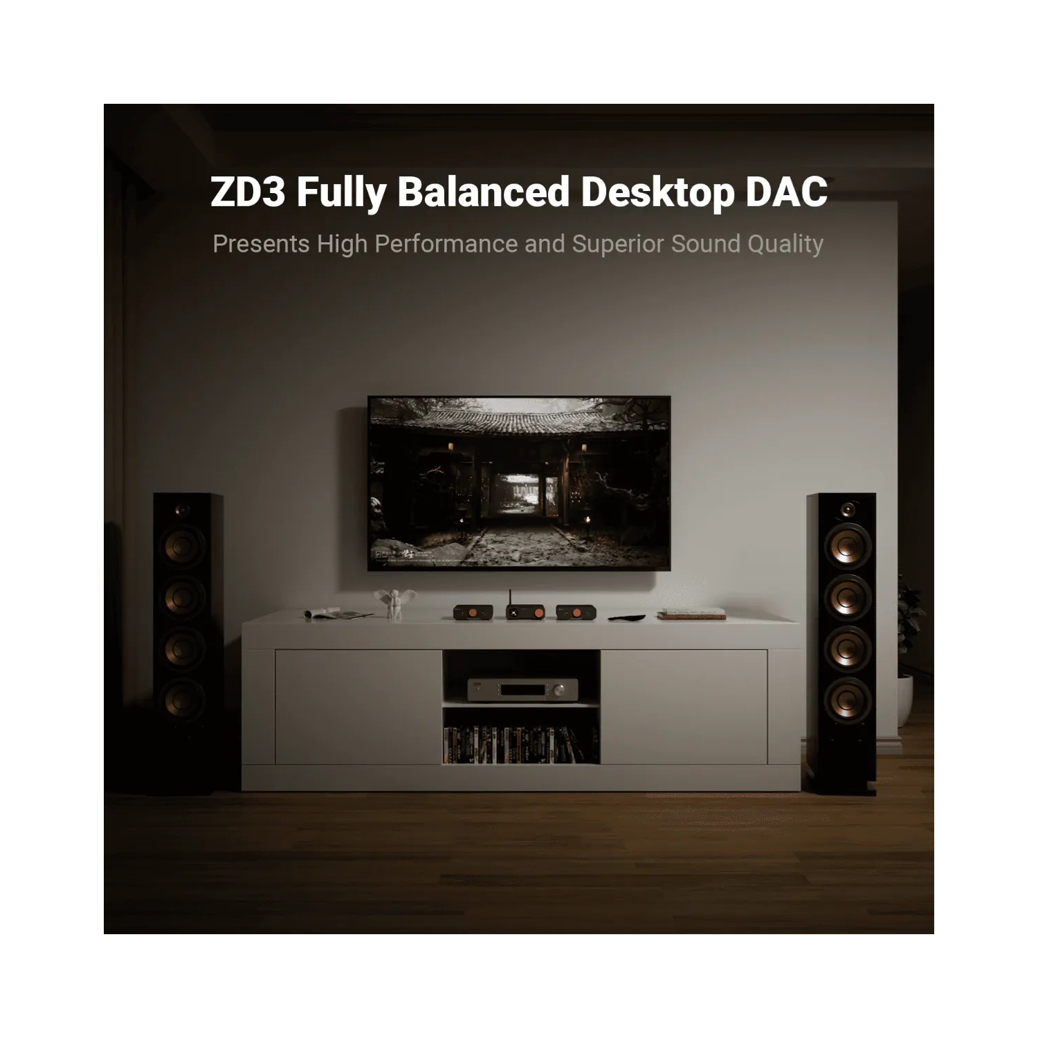 Amplificateur stéréo équilibré 2 canaux audio pour la maison ZA3 de Fosi Audio