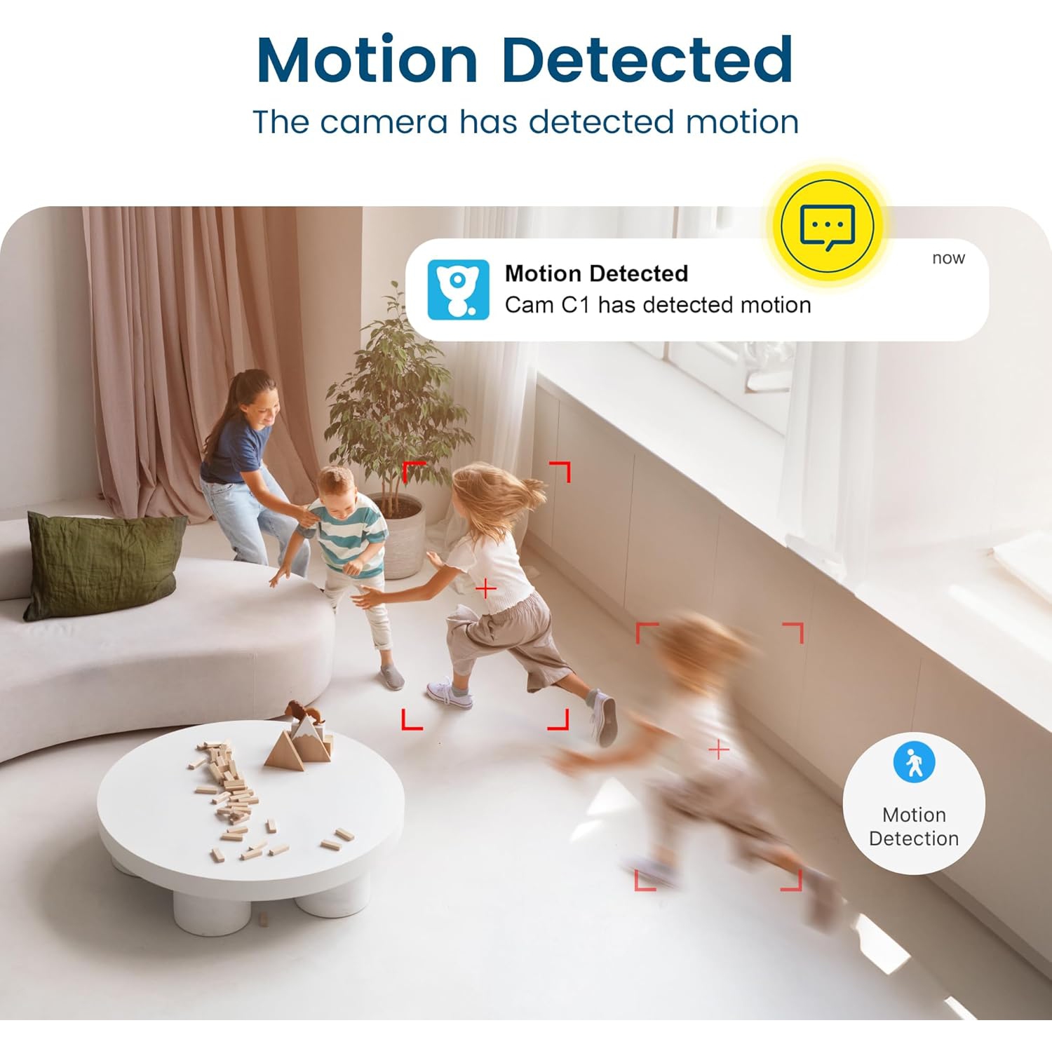 Little elf Camera 2 Pack, Litokam 2K Indoor Security Camera for Pet/Elder/Baby Monitor, Home Camera Human Motion Detection, Pet Camera with Night