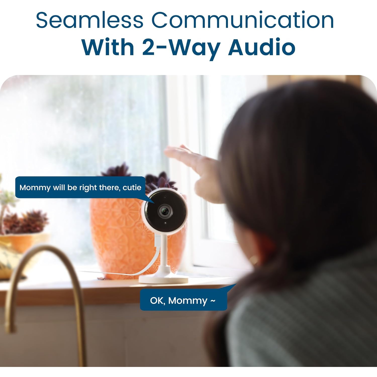 Little elf Camera 2 Pack, Litokam 2K Indoor Security Camera for Pet/Elder/Baby Monitor, Home Camera Human Motion Detection, Pet Camera with Night