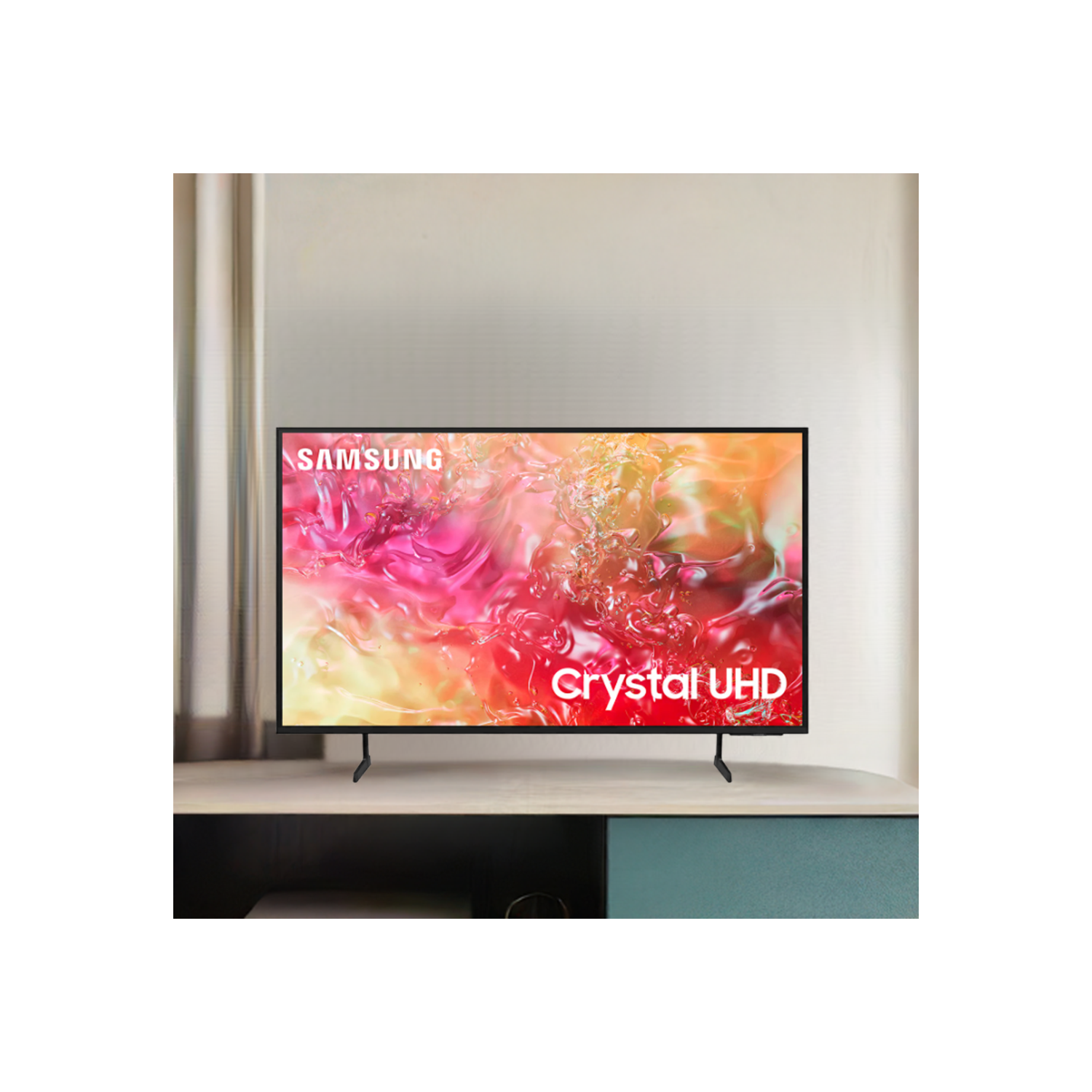 Refurbished (Good) - Samsung UN55DU7100FXZC 55" 4K UHD HDR LED Tizen OS Smart TV - 2024