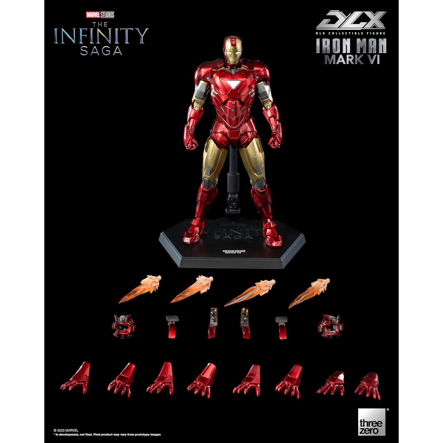 Figurine d'action de luxe Avengers de 7&nbsp;po - Iron Man Mark 6