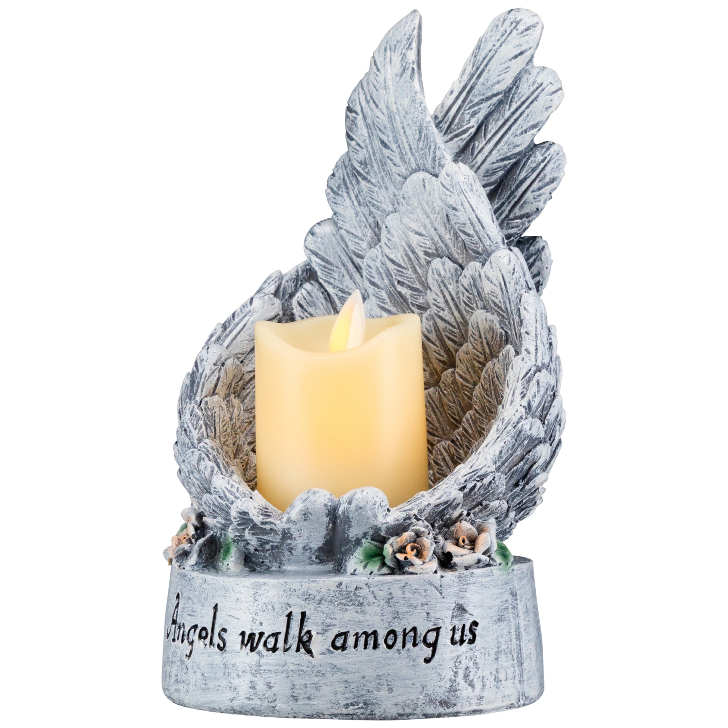 Porte-bougie sans flamme Heavenly Wings Angels Walk Among Us - 8 po
