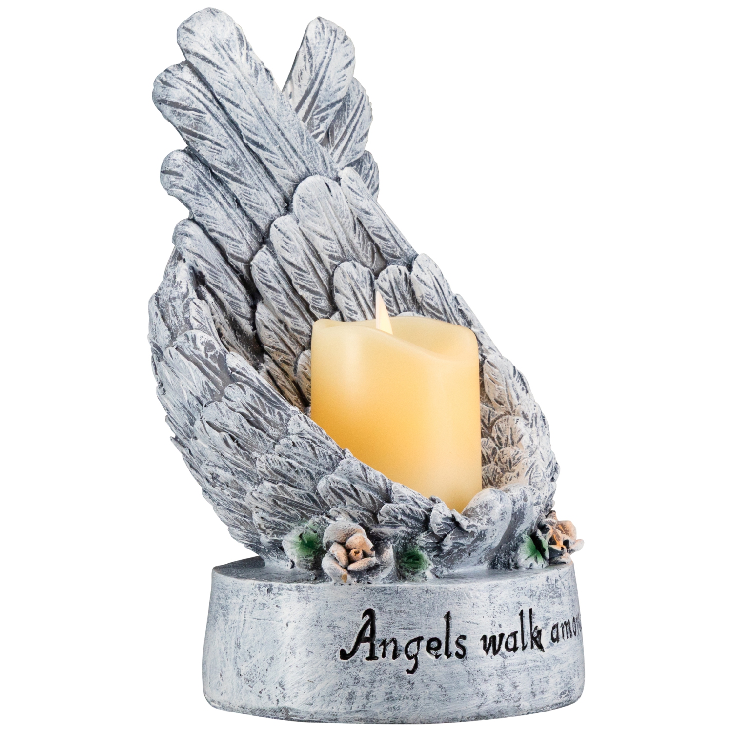 Porte-bougie sans flamme Heavenly Wings Angels Walk Among Us - 8 po