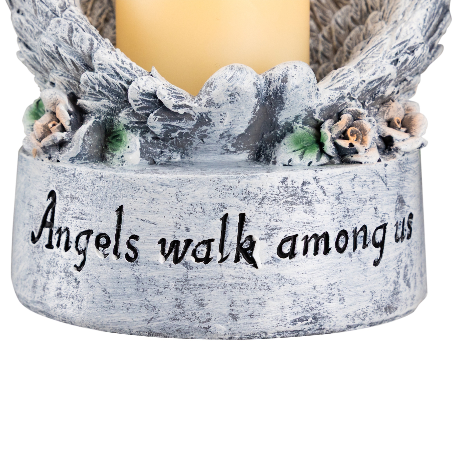 Porte-bougie sans flamme Heavenly Wings Angels Walk Among Us - 8 po