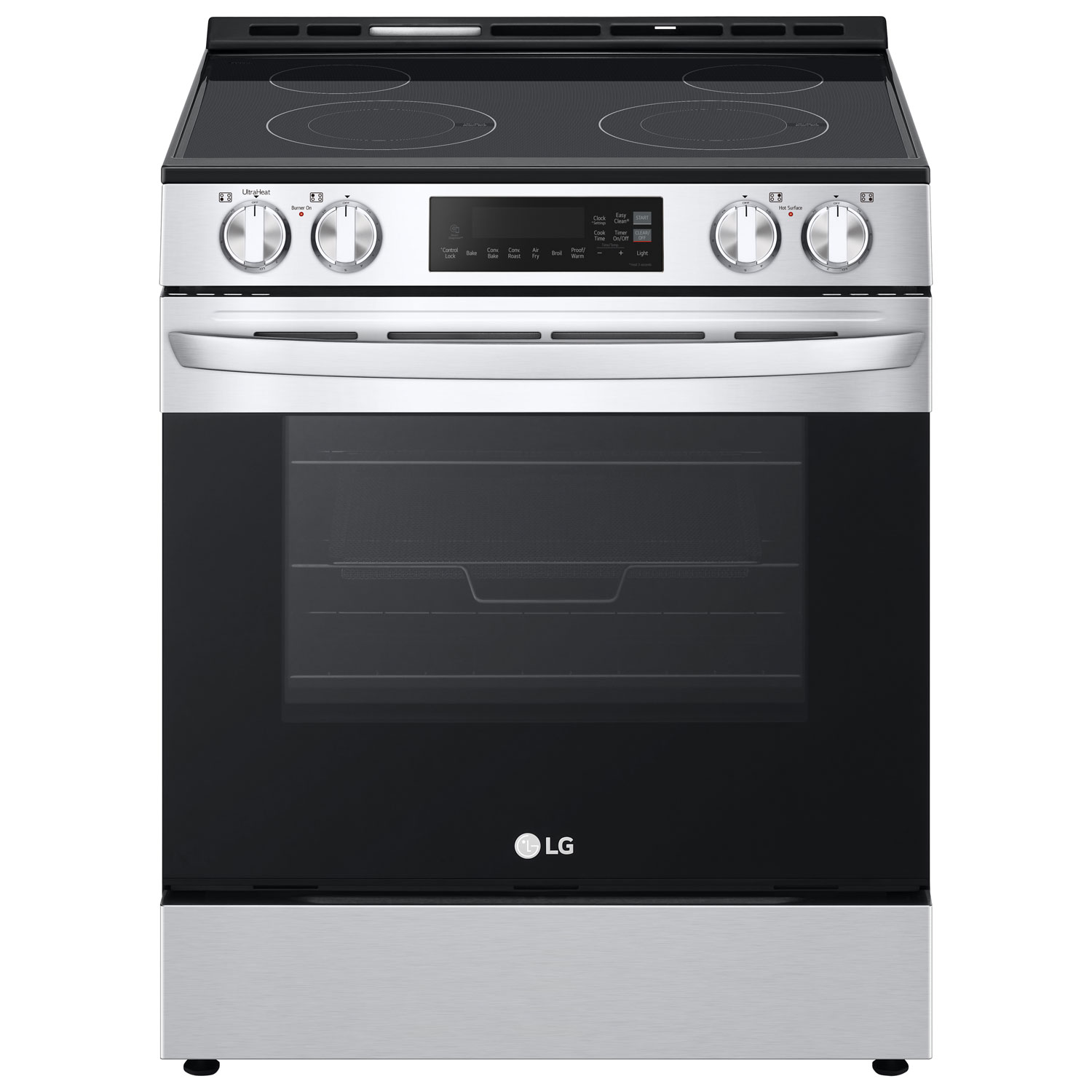 LG 30" 6.3 Cu. Ft. Fan Convection Slide-In Electric Air Fry Range - Stainless Steel