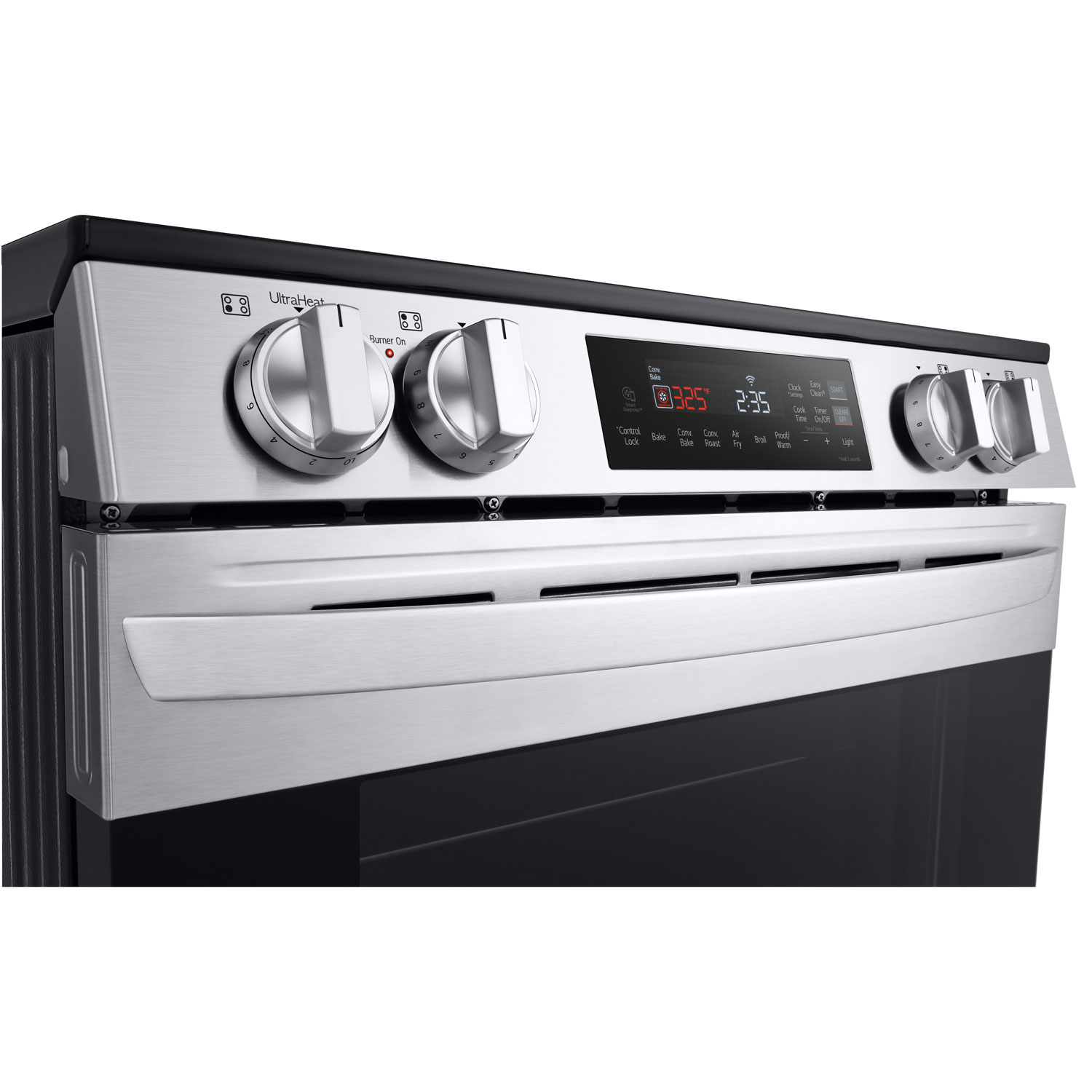 LG 30" 6.3 Cu. Ft. Fan Convection Slide-In Electric Air Fry Range - Stainless Steel