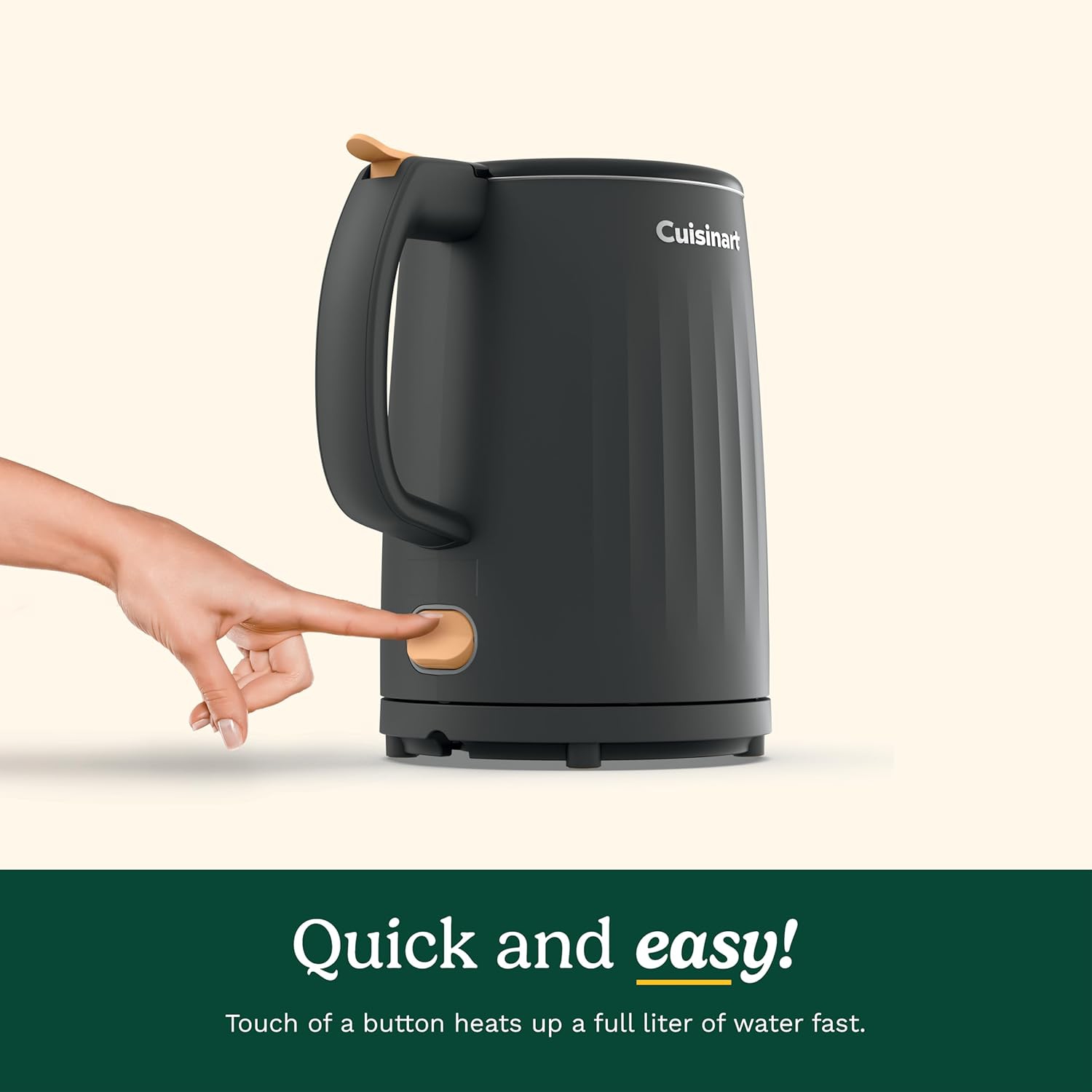 Cuisinart Soho 1-Liter Double-Wall Electric Kettle, Auto-Shutoff with Boil-Dry Protection