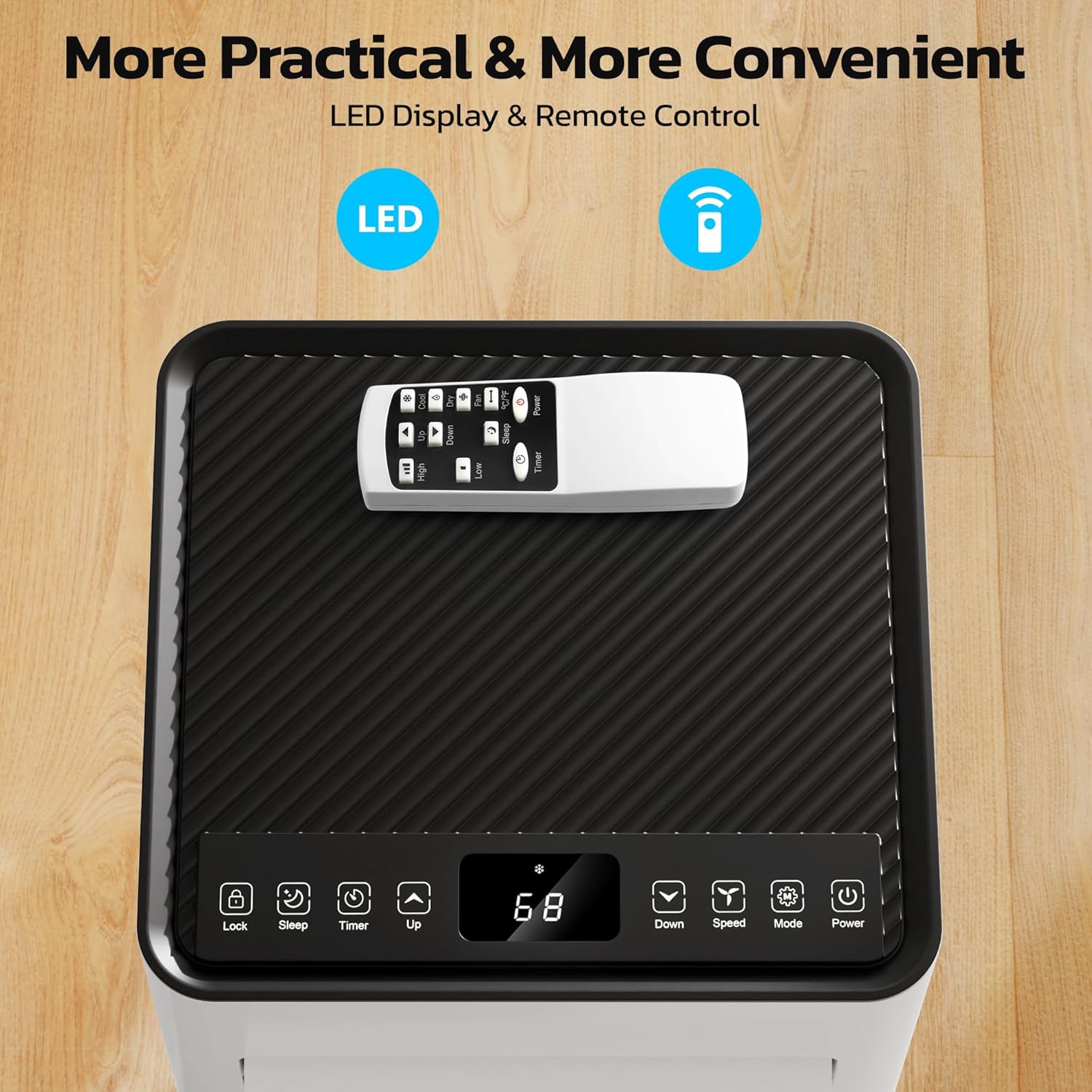 ZAFRO 10,000 BTU Portable Air Conditioners, 4 Modes Portable AC Unit with Fast Cooling/Energy Saving/Remote Control/24Hrs Timer for