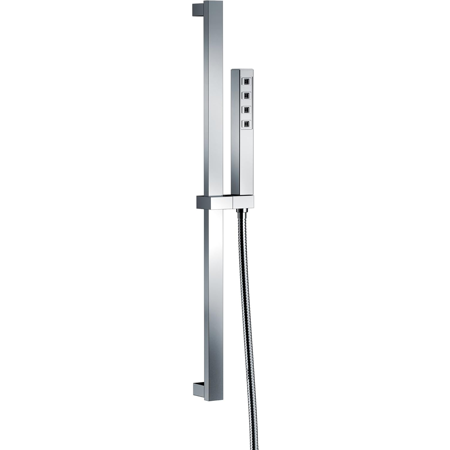 Douche à main à glissière H2Okinetic à un vaporisateur Delta Faucet avec tuyau, pomme de douche à main chromée