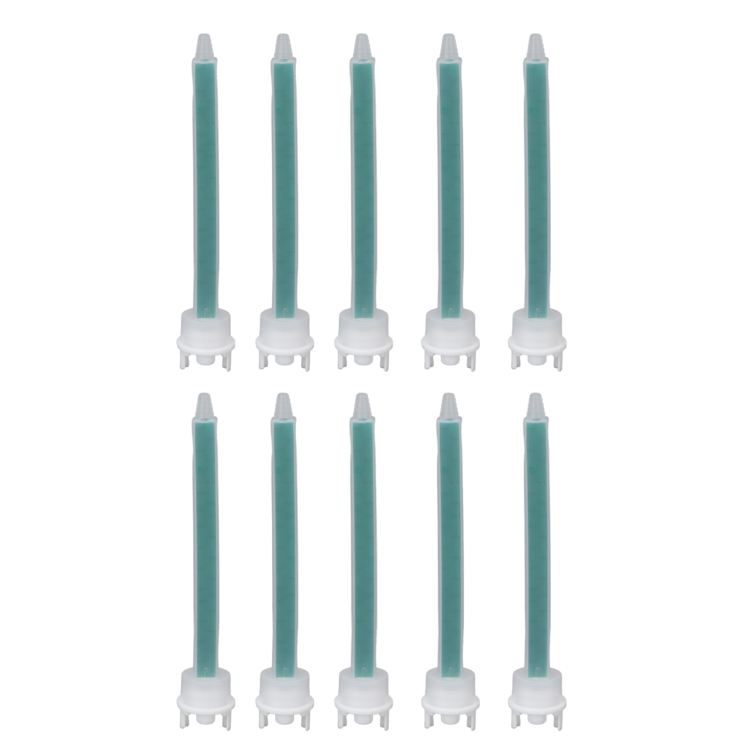 10pcs Mixing Nozzles Plastic Prevent Blocking Adhesive Glue Mixing Nozzle for Applicator