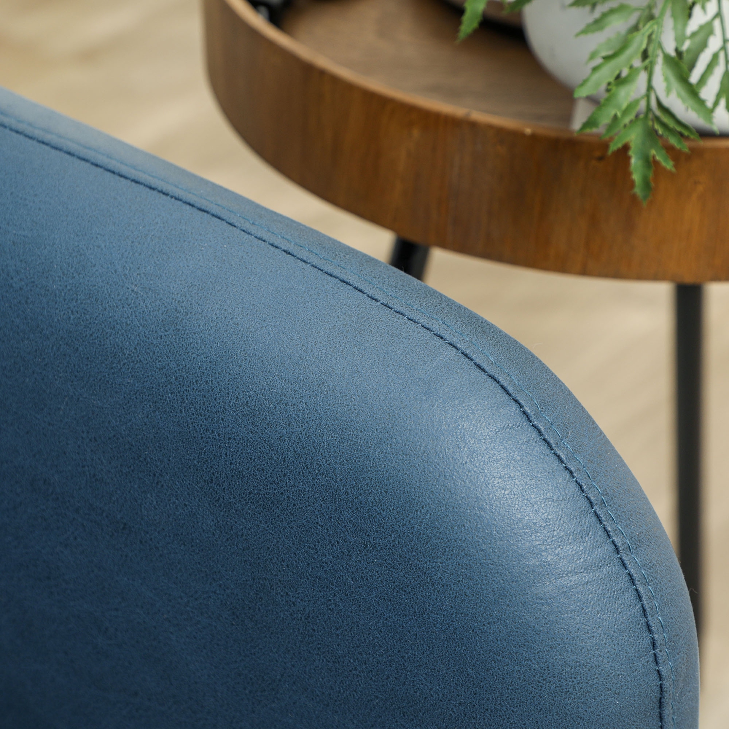 HOMCOM 58" Loveseat Sofa for Bedroom, Modern Love Seats Furniture, Upholstered 2 Seater Couch with 2 Tufted Back Cushion, Steel Frame and Beech Wood