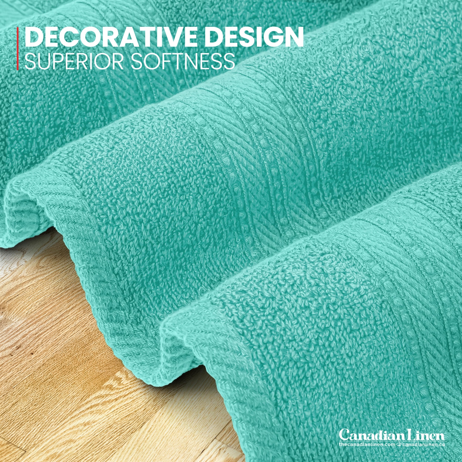 Serviettes de bain de luxe Everest de Canadian Linen, 26 x 52&nbsp;po, paq. 4, 100 % coton doux absorbant, séchage rapide, pour salle de bain,