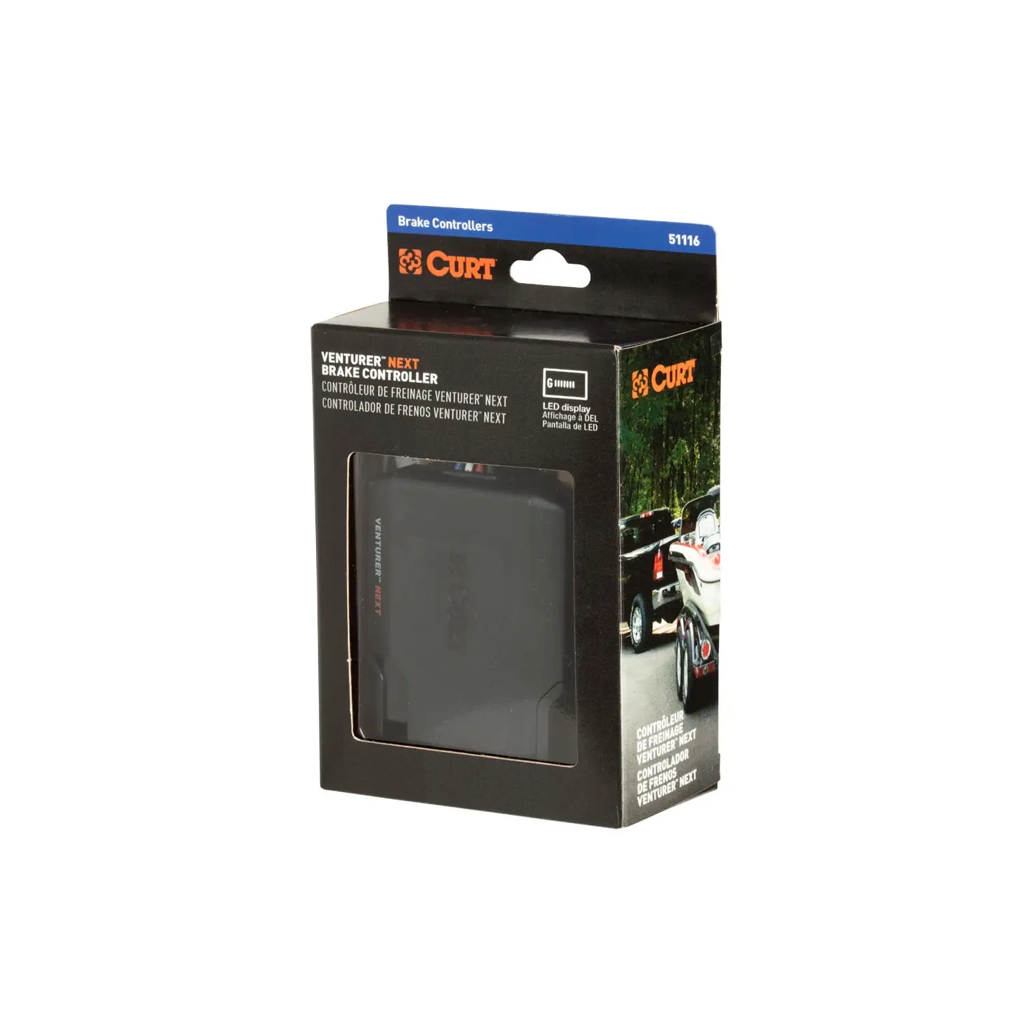 CURT 51116 Venturer NEXT Trailer Brake Controller Time-Delay