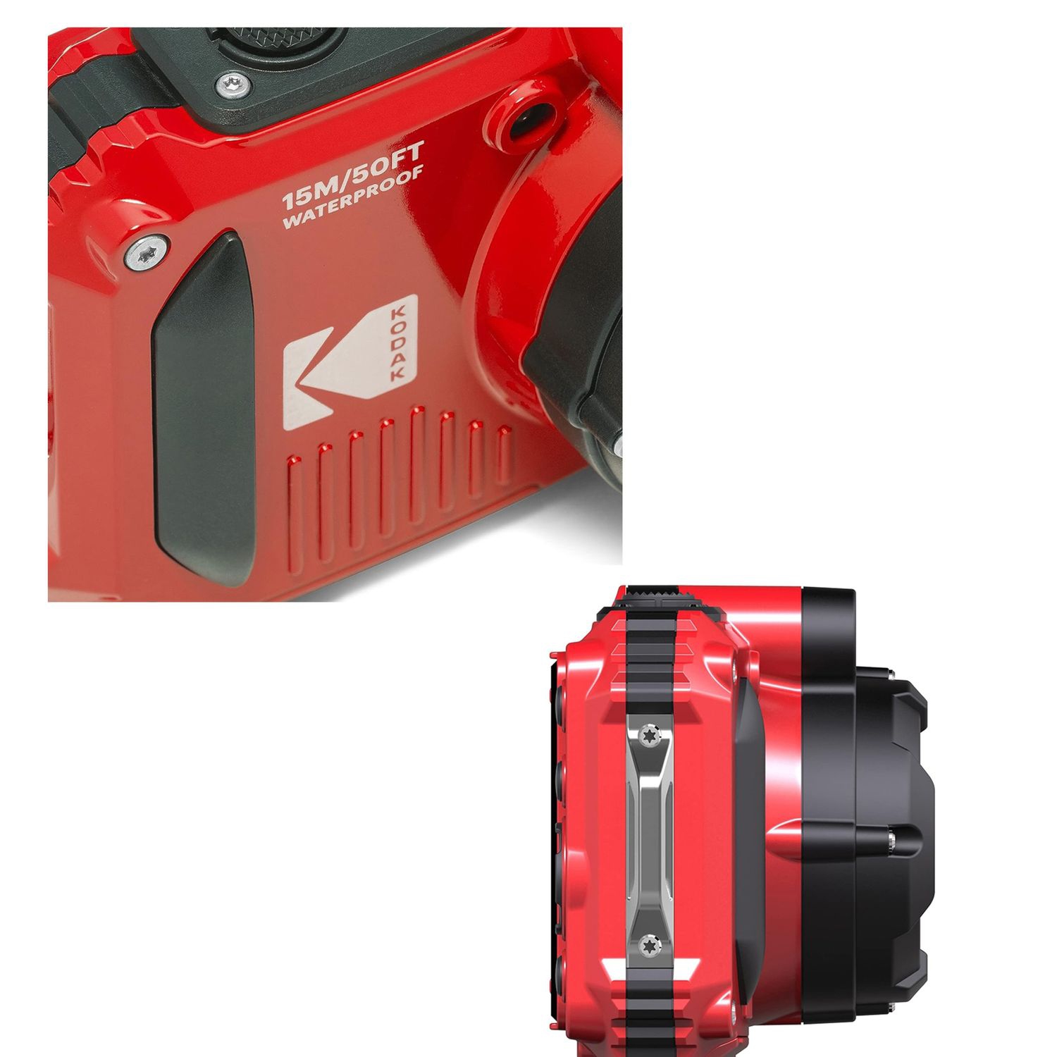 Appareil photo numérique étanche, antichoc, Wi-Fi à zoom optique 4x 1080p 16&nbsp;Mpx HD intégrale Appareil photo ACL 2,7&nbsp;po + bracelet en prime