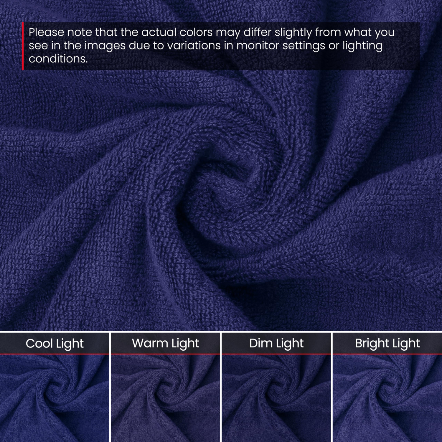 Canadian Linen Everest – Ensemble de serviettes de bain de luxe, 27 x 54 po, paq. 4, très doux, absorbant, coton, séchage rapide, pour la