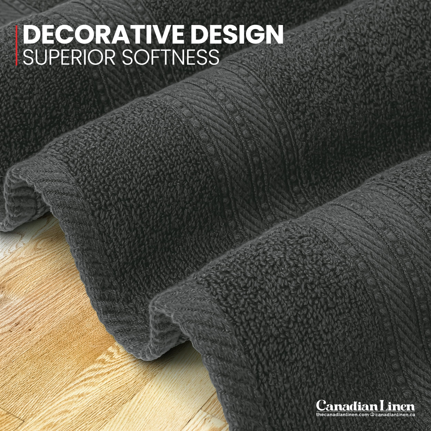 Canadian Linen Everest – Serviettes de bain couleur de luxe, 27 x 54 po, paq. 4, serviettes absorbantes légères en coton à séchage rapide, pour