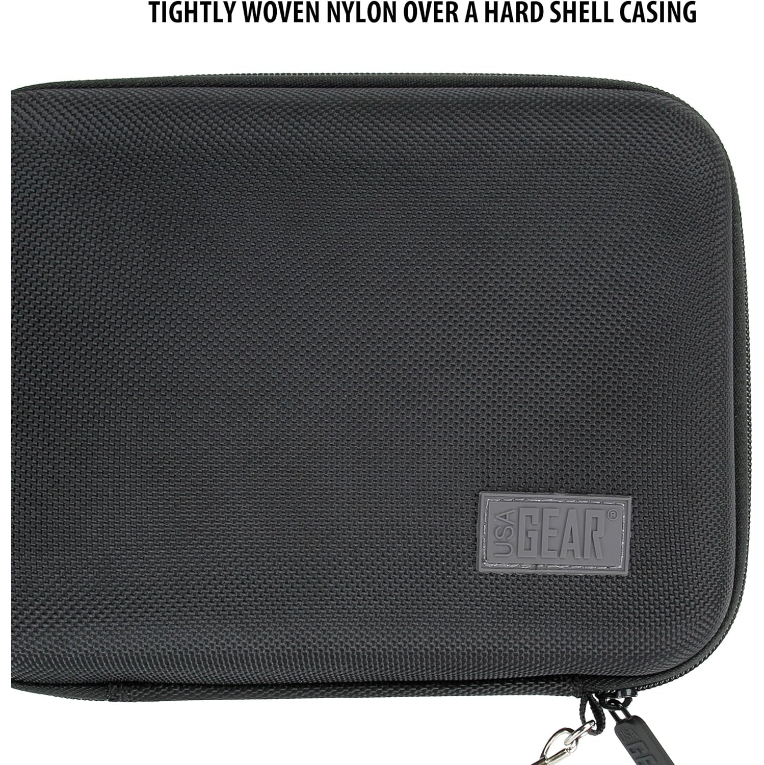 USA GEAR Insulin Travel Case - Diabetic Bag with Protective Hard Shell Exterior, Zipper and Wrist Strap - Diabetic Travel Case Holds Insulin,