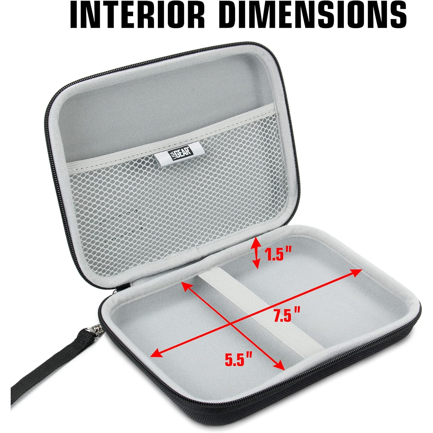 USA GEAR Insulin Travel Case - Diabetic Bag with Protective Hard Shell Exterior, Zipper and Wrist Strap - Diabetic Travel Case Holds Insulin,