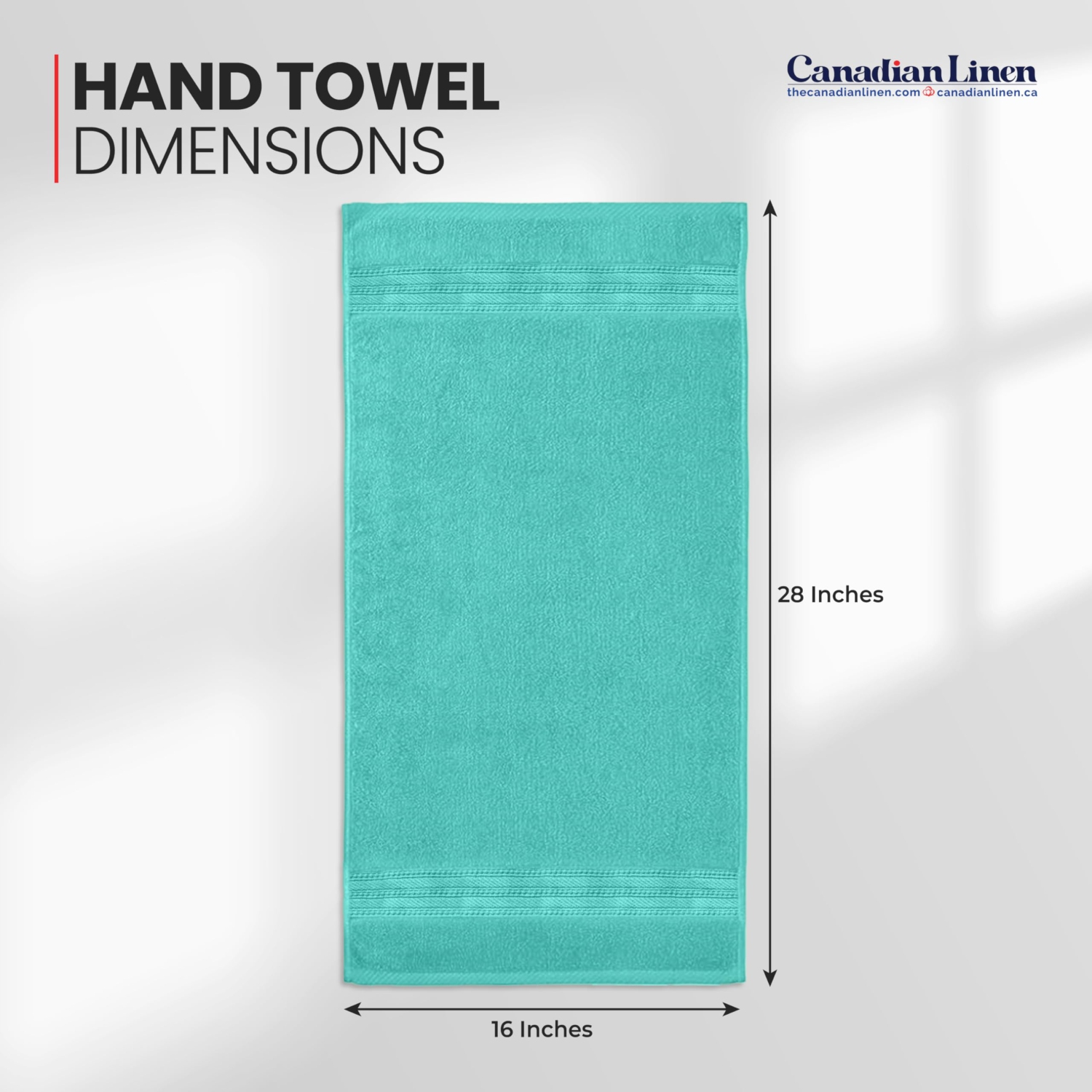 Canadian Linen Luxury – Essuie-mains Everest, 16 x 28&nbsp;po, paq. 6 serviettes légères en coton doux et absorbant à séchage rapide pour la maison,