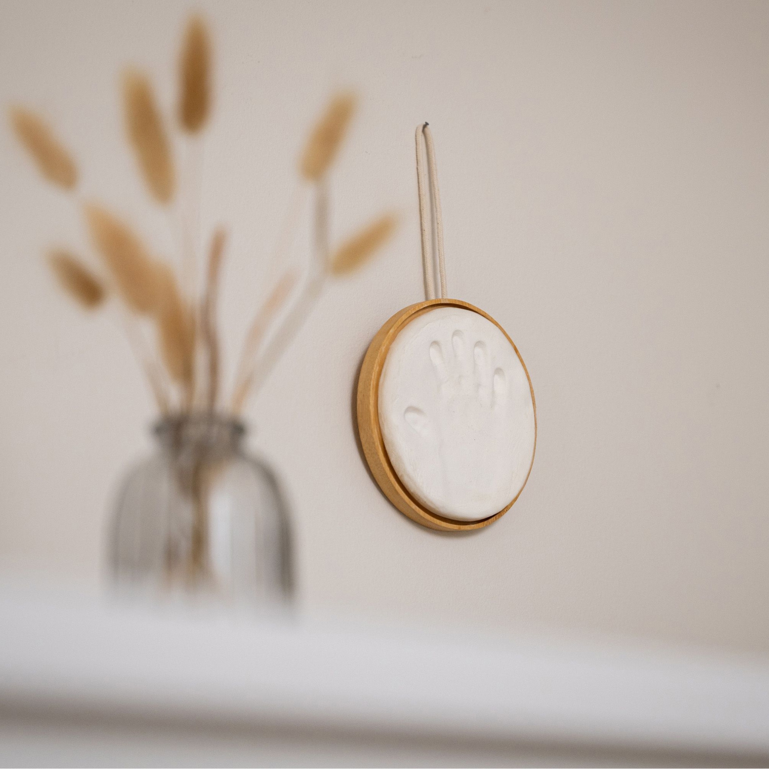 Petit Artichaut Woodem Medallion Keepsake