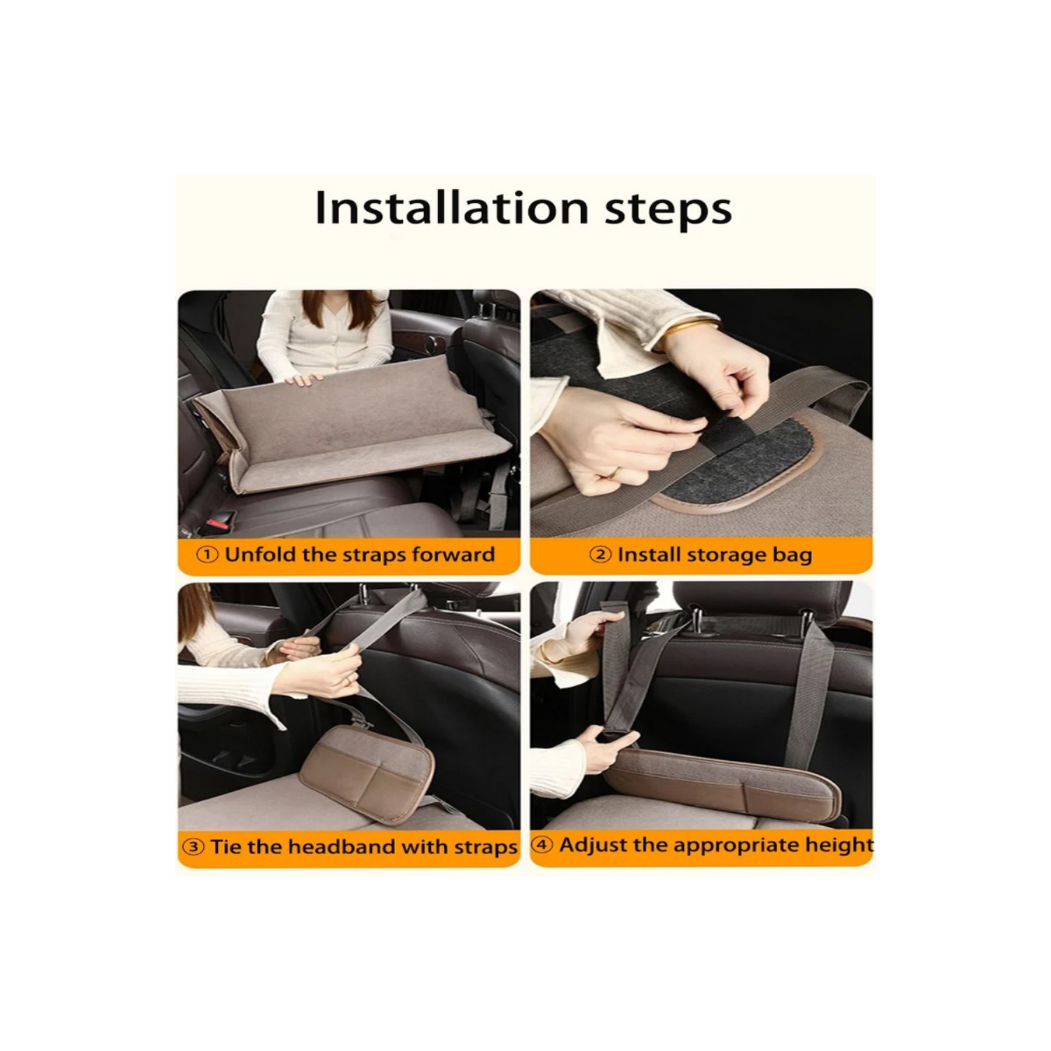 axGear Car Back Seat Mattress Foldable Portable Travel Camping Sleep Mat Non-Inflatable