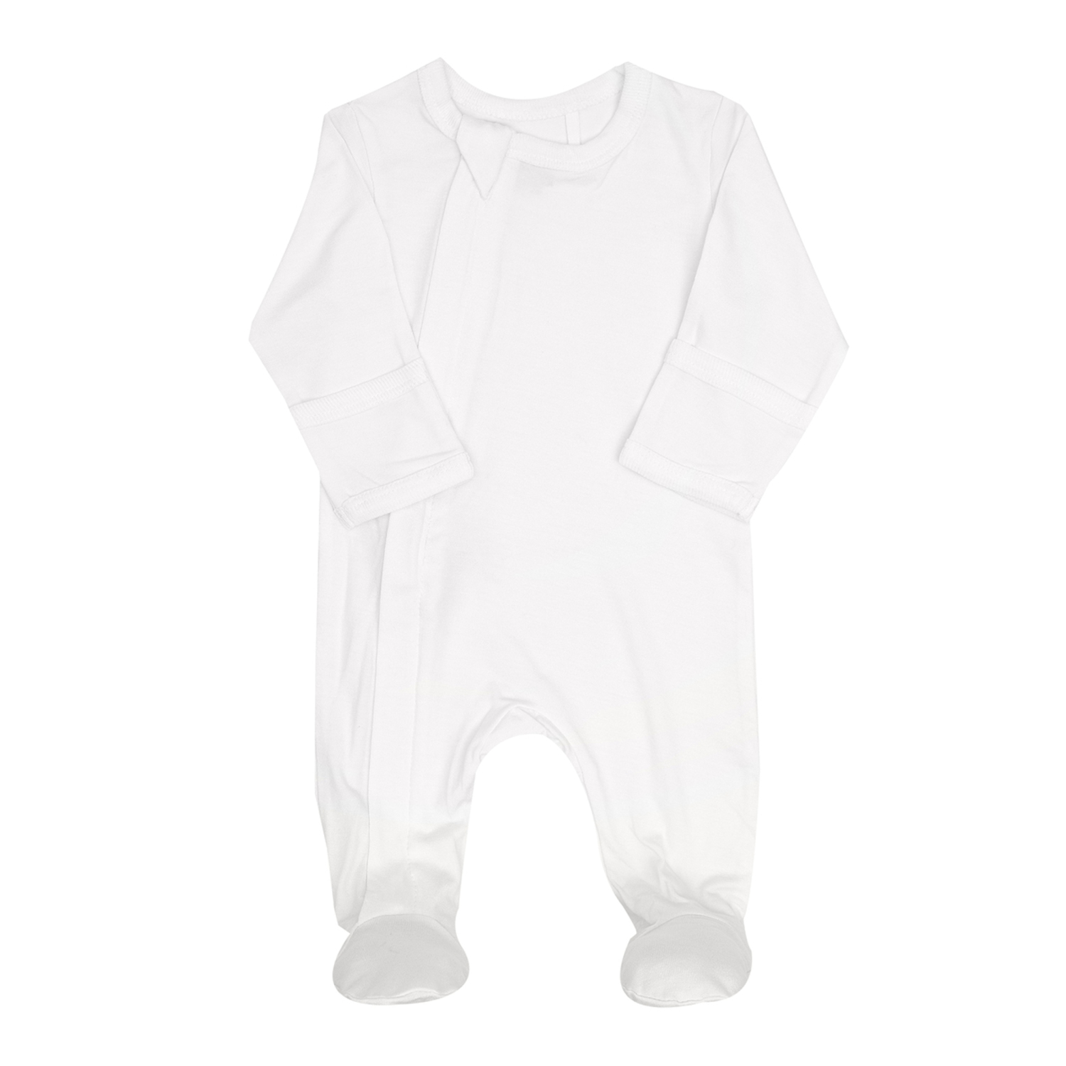 Grenouillère à fermeture à glissière en modal Tencel de Coccoli - Crème