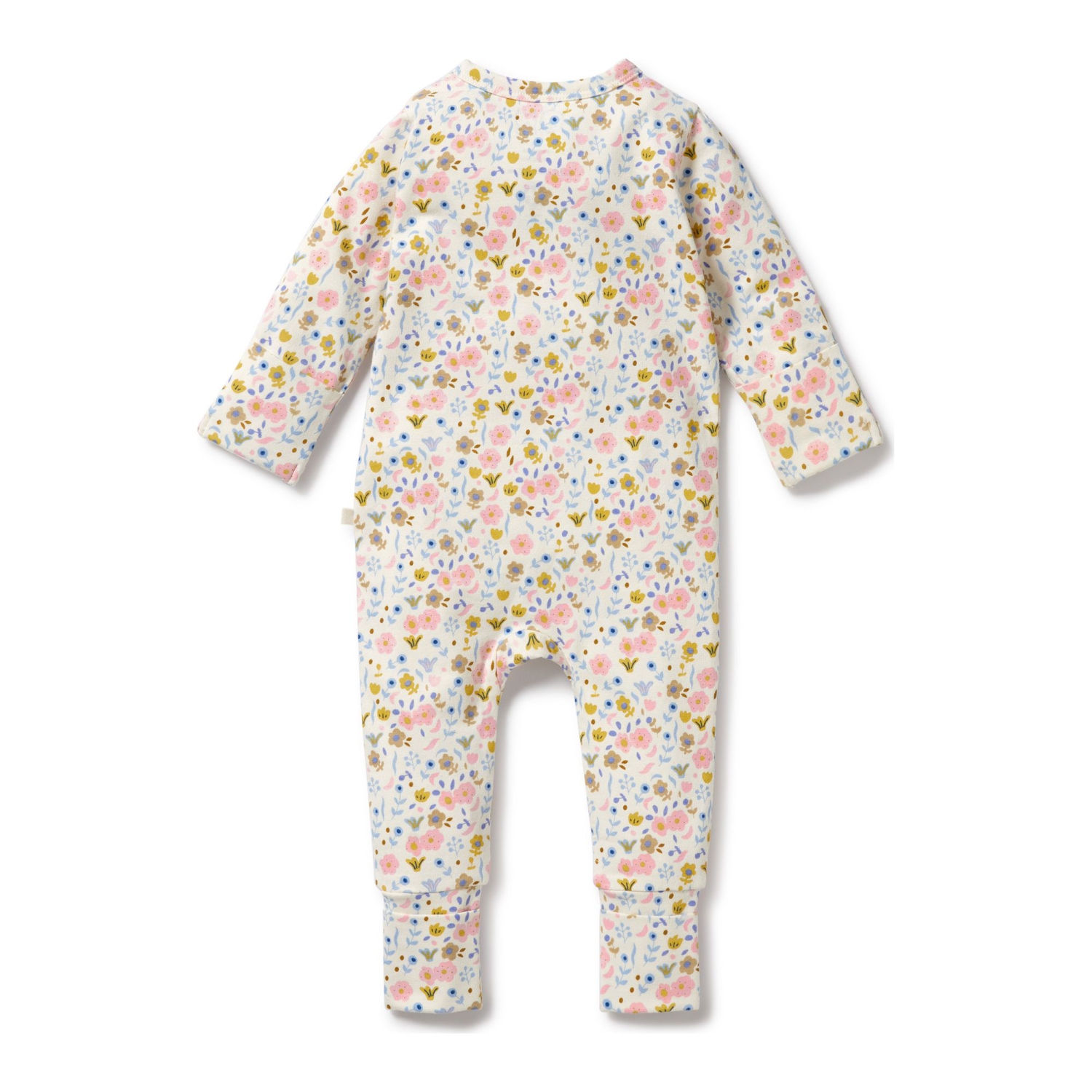 Wilson+Frenchy Organic Cotton Zipsuit with Feet - Ava Floral