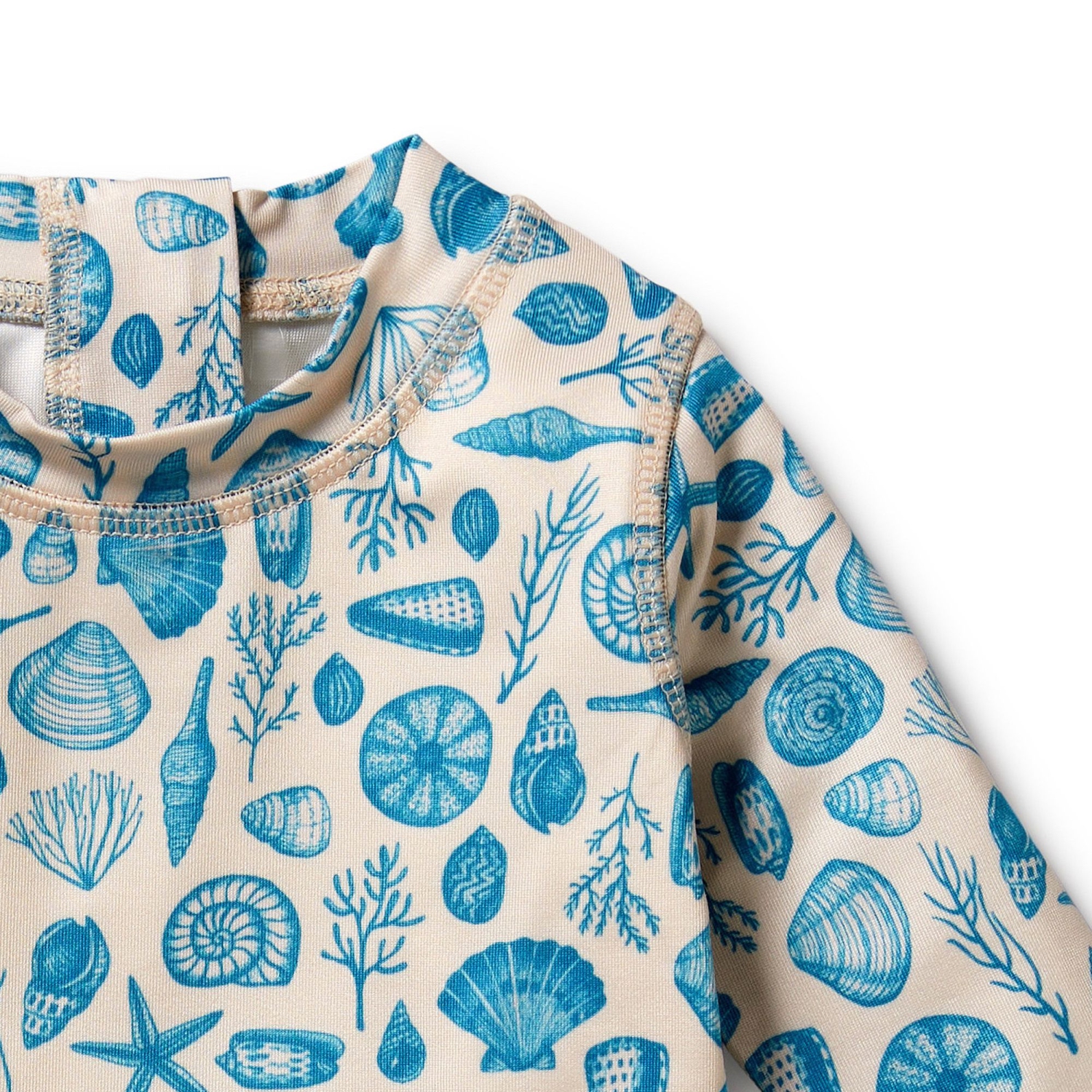 Wilson+Frenchy Cutwork Rashie Swim Set - Shells