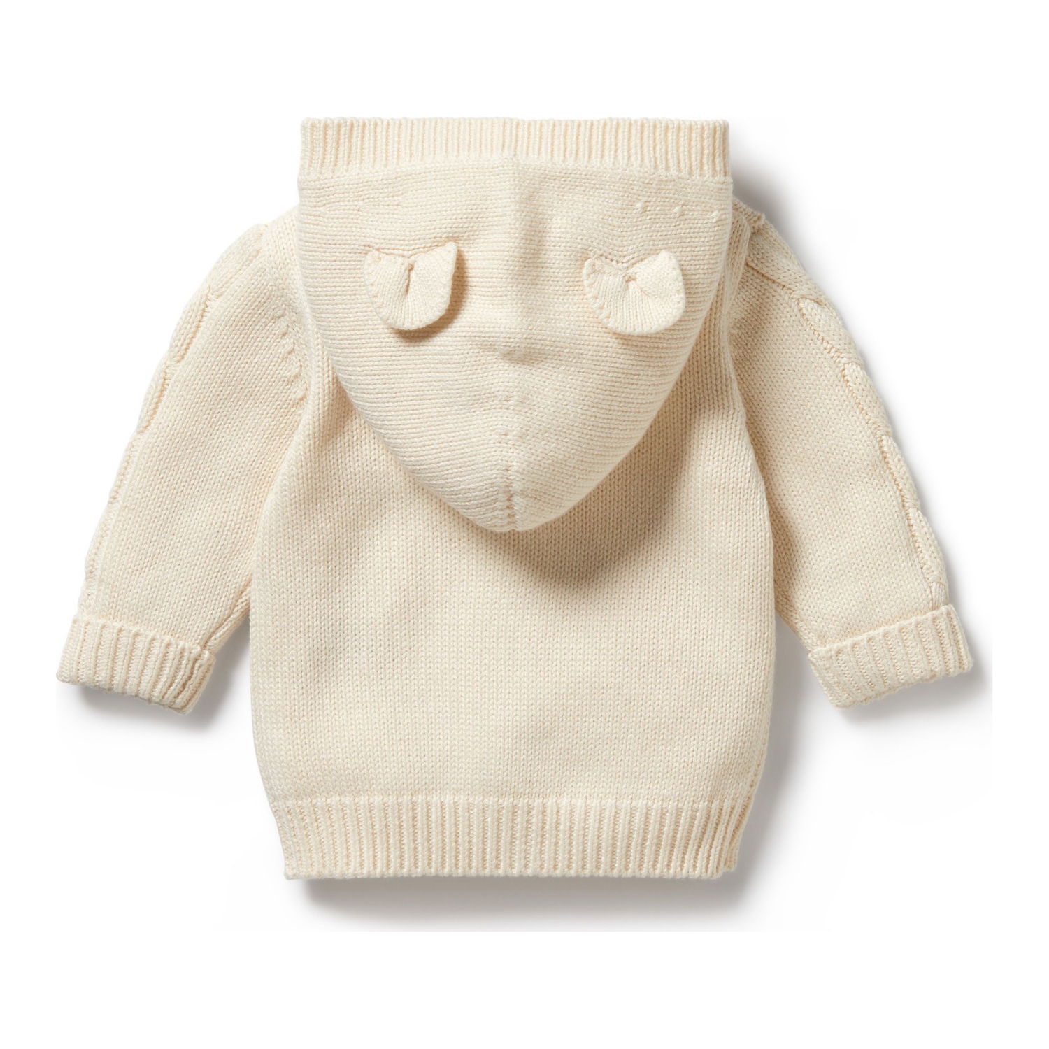 Veste à mailles torsadées Wilson+Frenchy - Écru