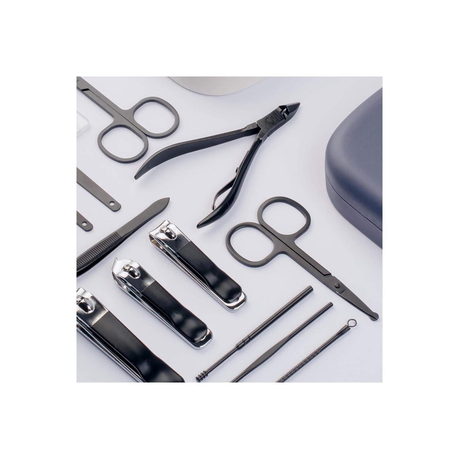 axGear Nail Clippers and Pedicure Manicure Care Kit 18 PCs Stainless Steel File Scissor