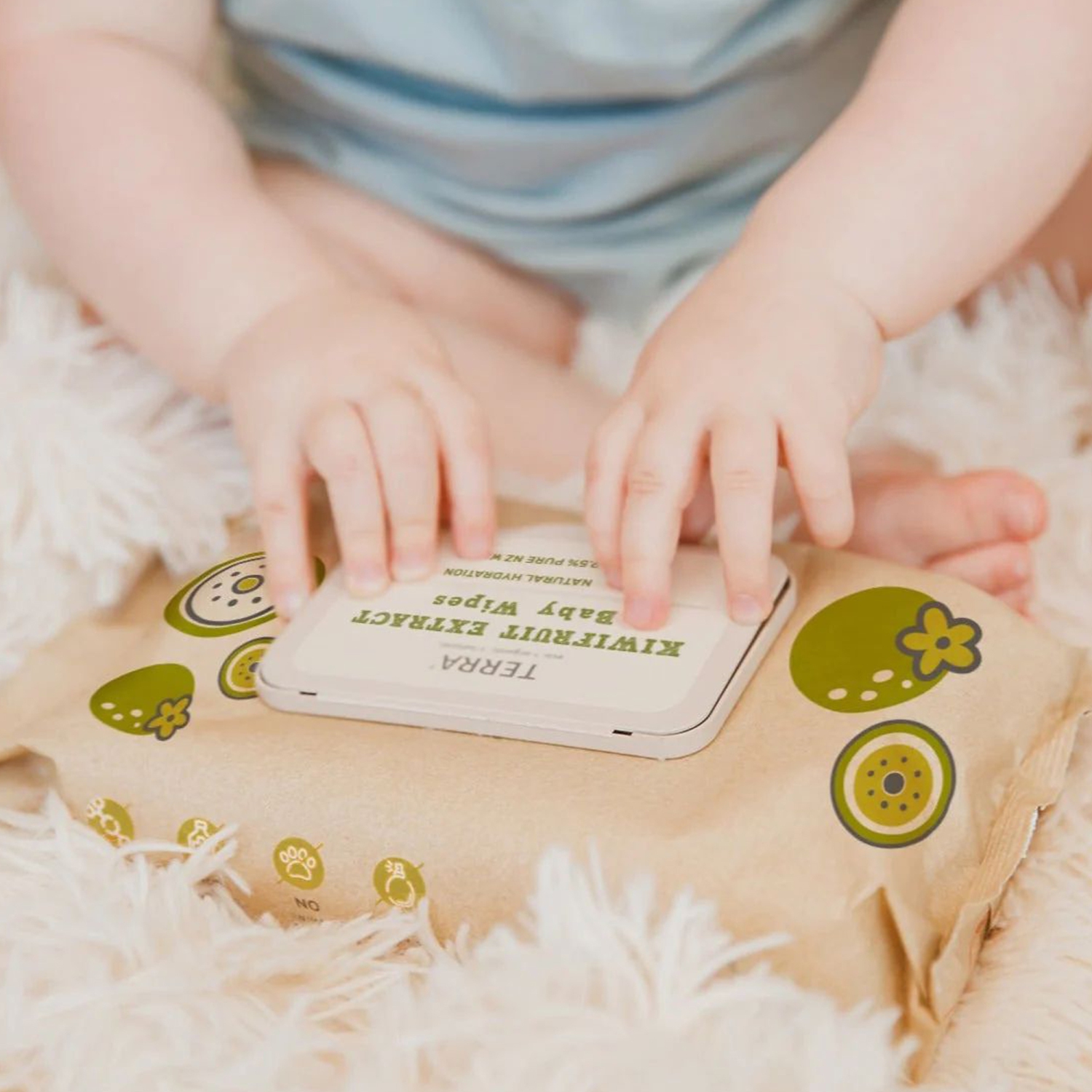 Terra Bamboo Wipes Kiwifruit 70/Pack