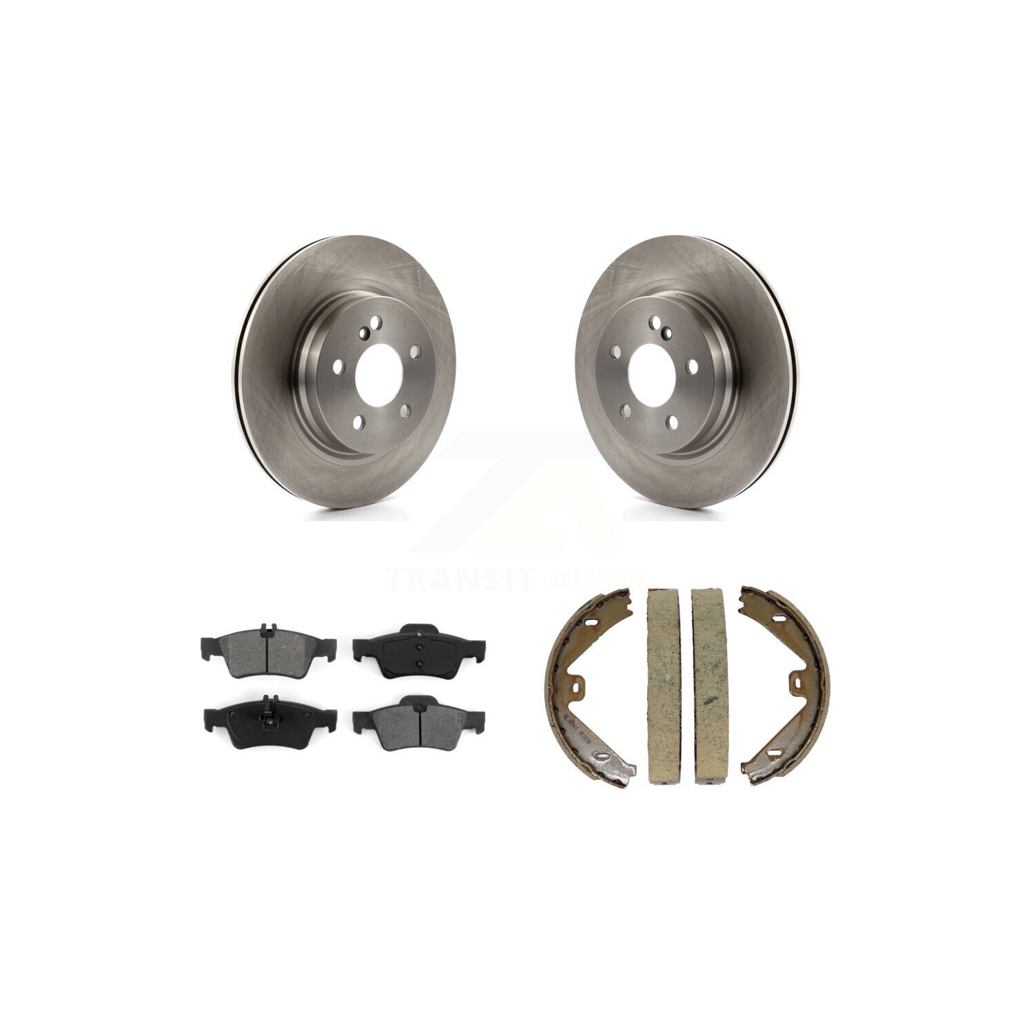 Jeu de plaquettes semi-métalliques et de patins de frein de stationnement arrière pour Mercedes-Benz E550 K8S-104309