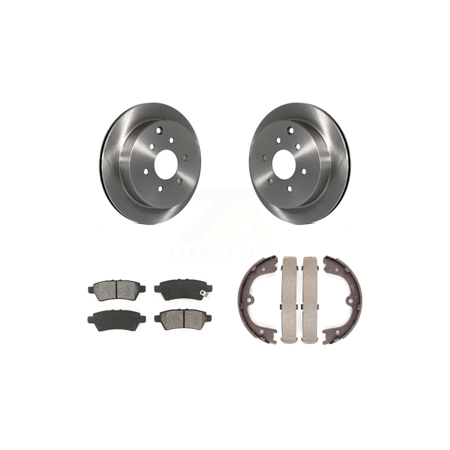Ensemble de disques arrière Semi-métalliques et patins de frein de stationnement pour Nissan Xterra K8S-104358 2006-2007