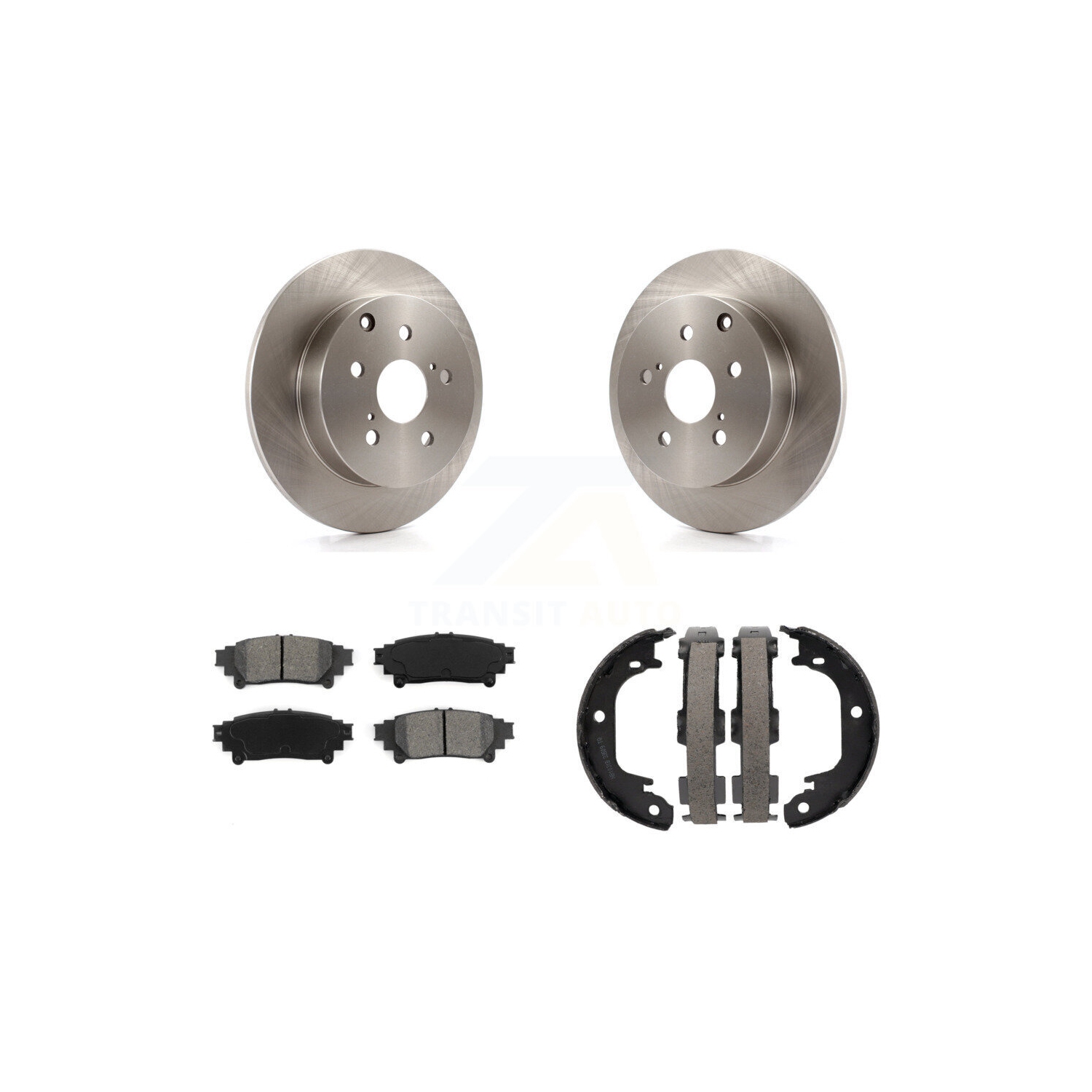 Ensemble de disques arrière semi-métalliques et patins de frein de stationnement pour Toyota Prius V Mirai K8S-104297