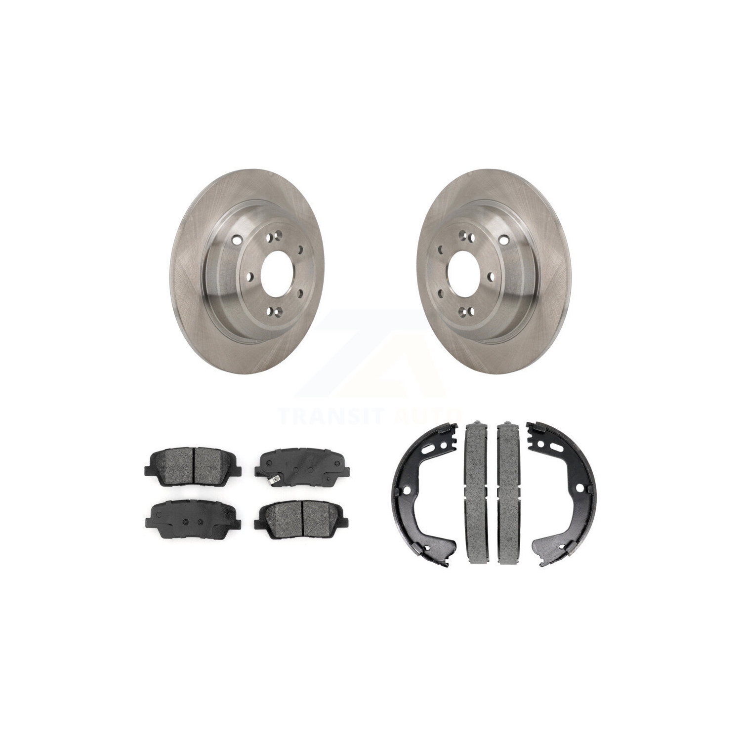 Ensemble de disques arrière avec plaquettes semi-métalliques et patins de frein de stationnement pour Kia Stinger Genesis G70 K8S-104296