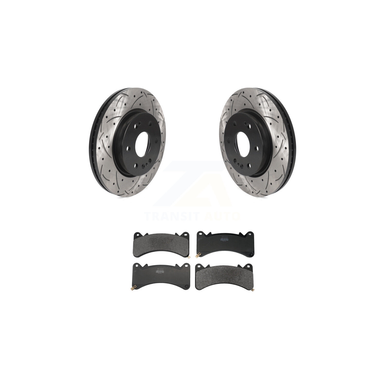 Disque de frein perforé avec revêtement avant et plaquettes semi-métalliques pour Tahoe KDF-101234 de Chevrolet