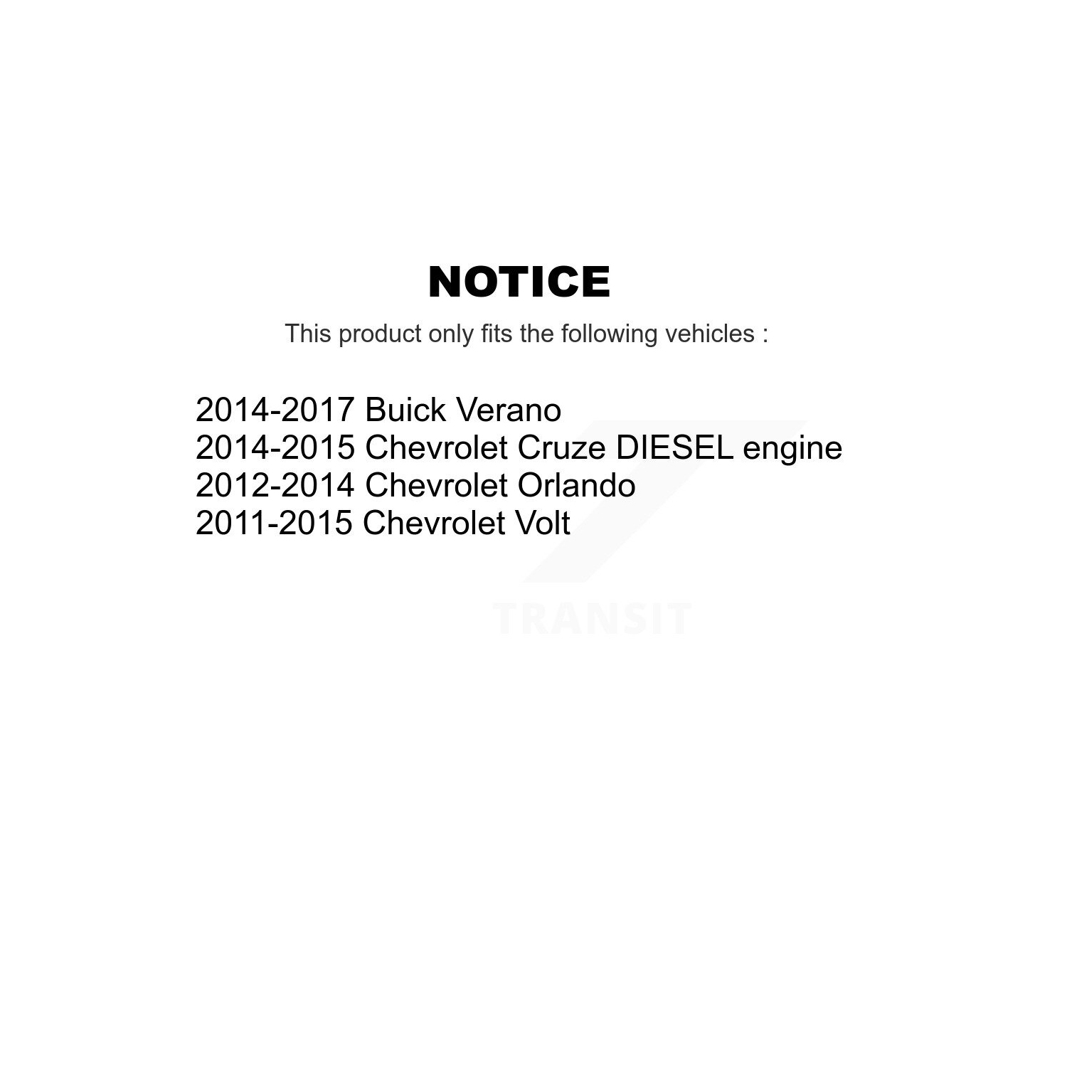 Ensemble de plaquettes semi-métalliques pour disques de frein à fente de perceuse avant pour Cruze Buick Verano Volt KDF-101198 de Chevrolet