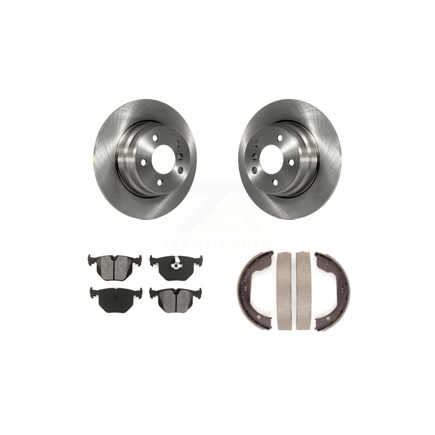 Jeu de plaquettes et de patins de frein de stationnement semi-métalliques pour BMW X5 K8S-104341