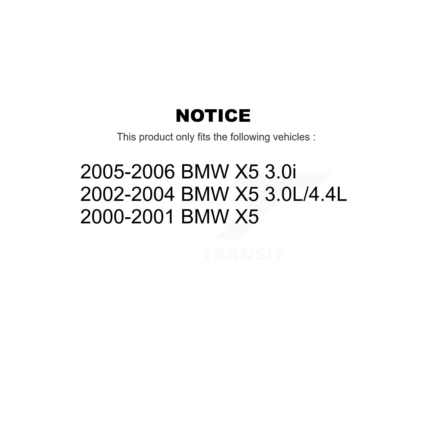 Jeu de plaquettes et de patins de frein de stationnement semi-métalliques pour BMW X5 K8S-104341